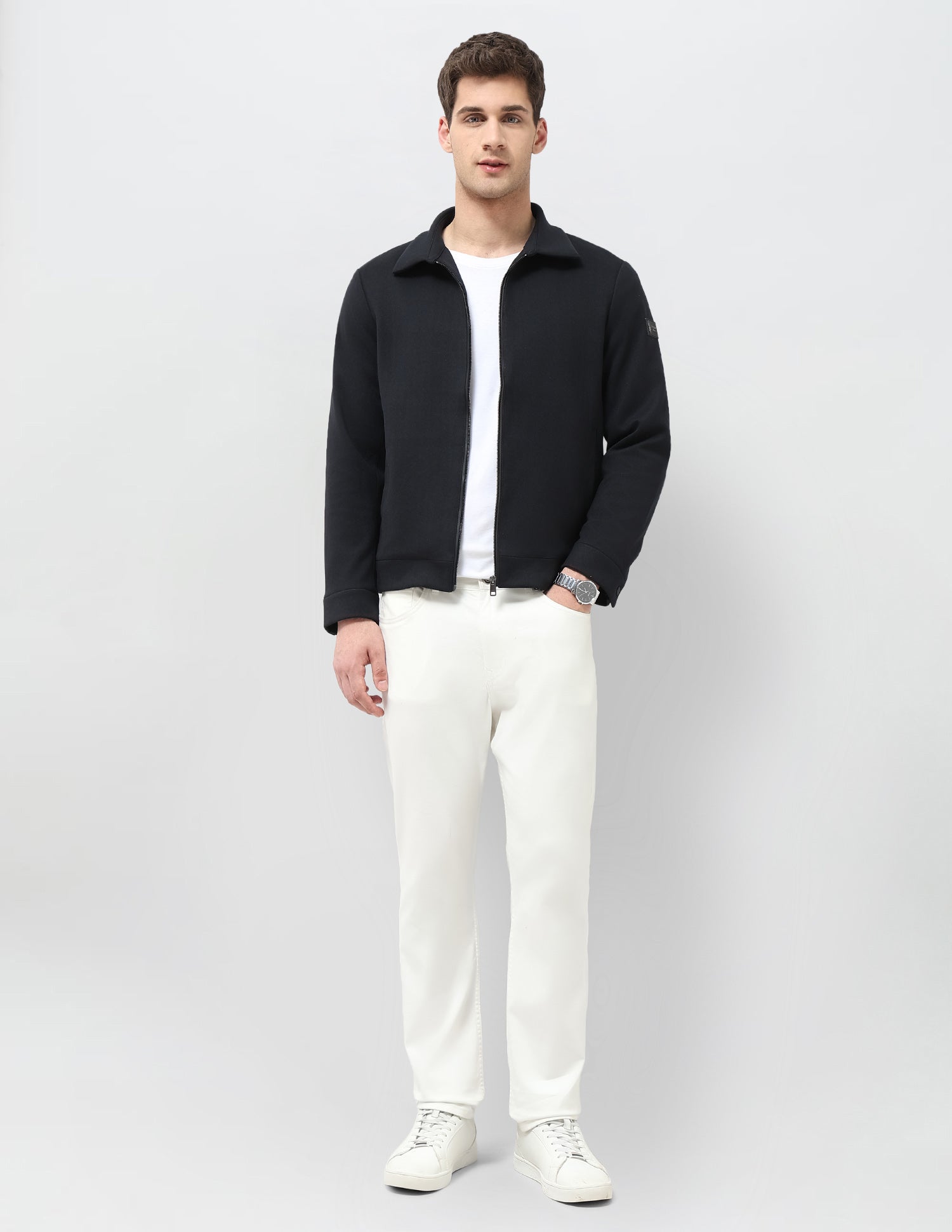 Solid Regular Fit Jacket Blue - U.S. POLO ASSN. | Large