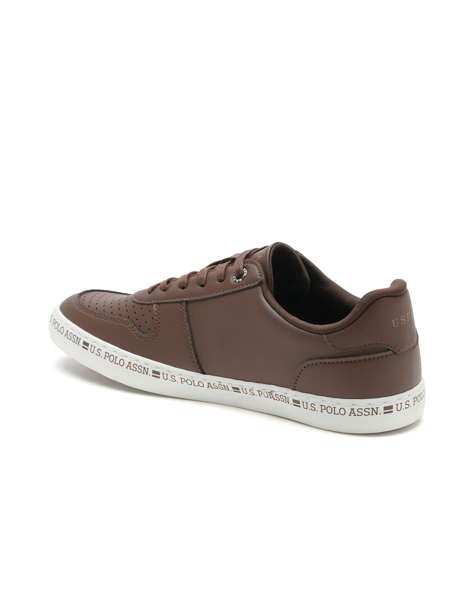 Men Contrast Midsole Conrad Sneakers Brown - U.S. POLO ASSN. | Large