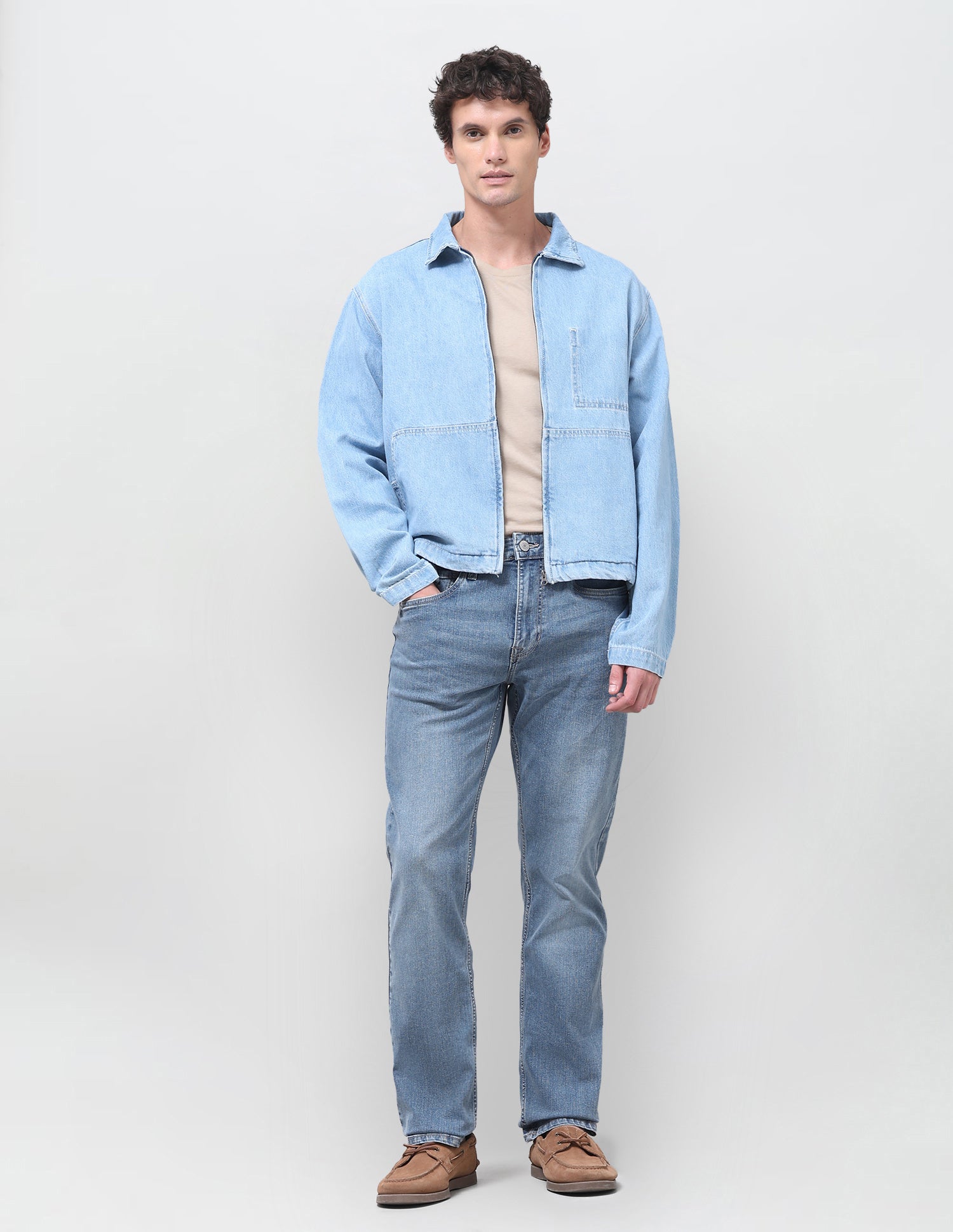 Harold Slim Straight Fit Blue Jeans Light Indigo - U.S. Polo Assn. India | Large