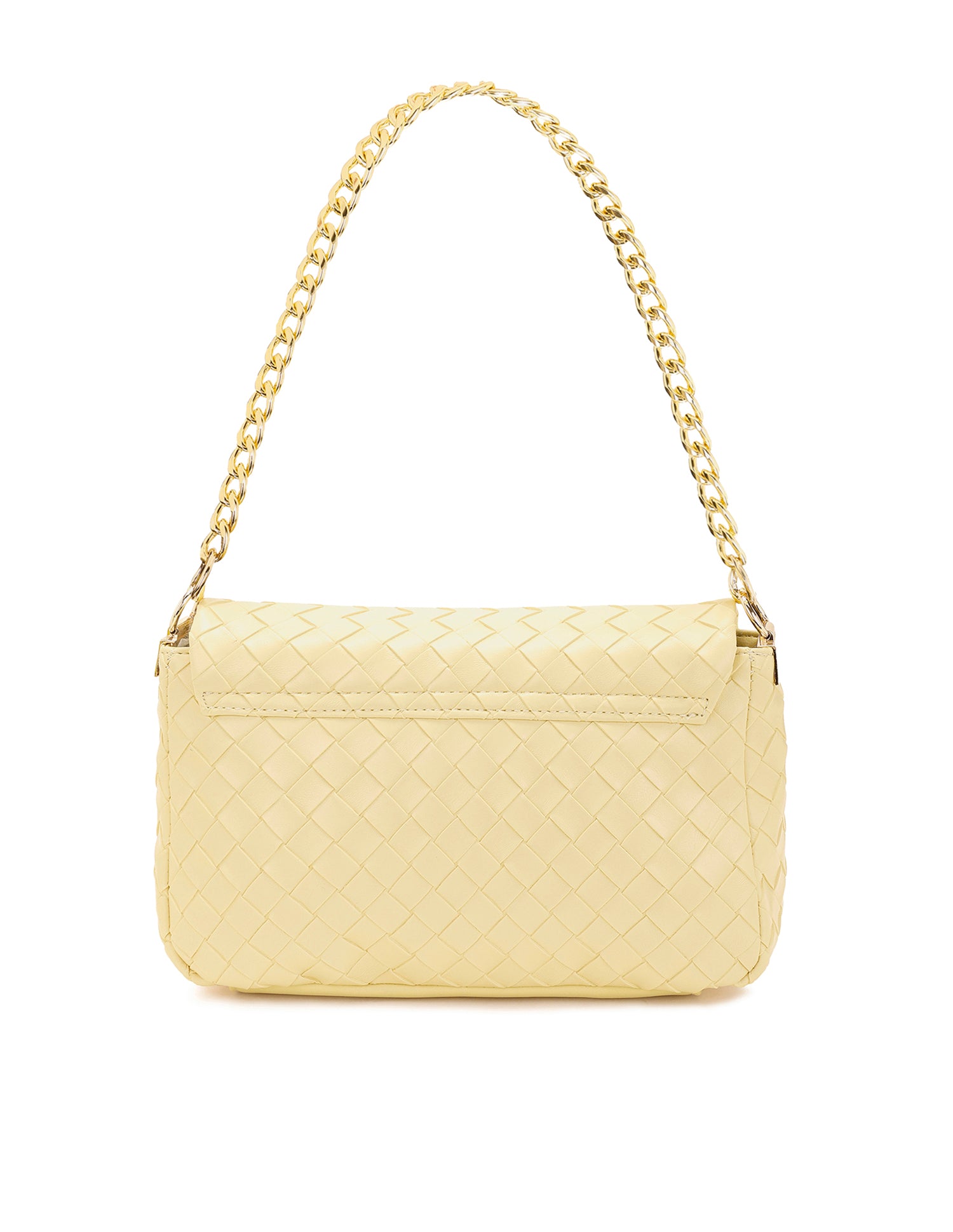 Women Angie Patterned Weave Crossbody Bag Yellow - U.S. POLO ASSN. | Large