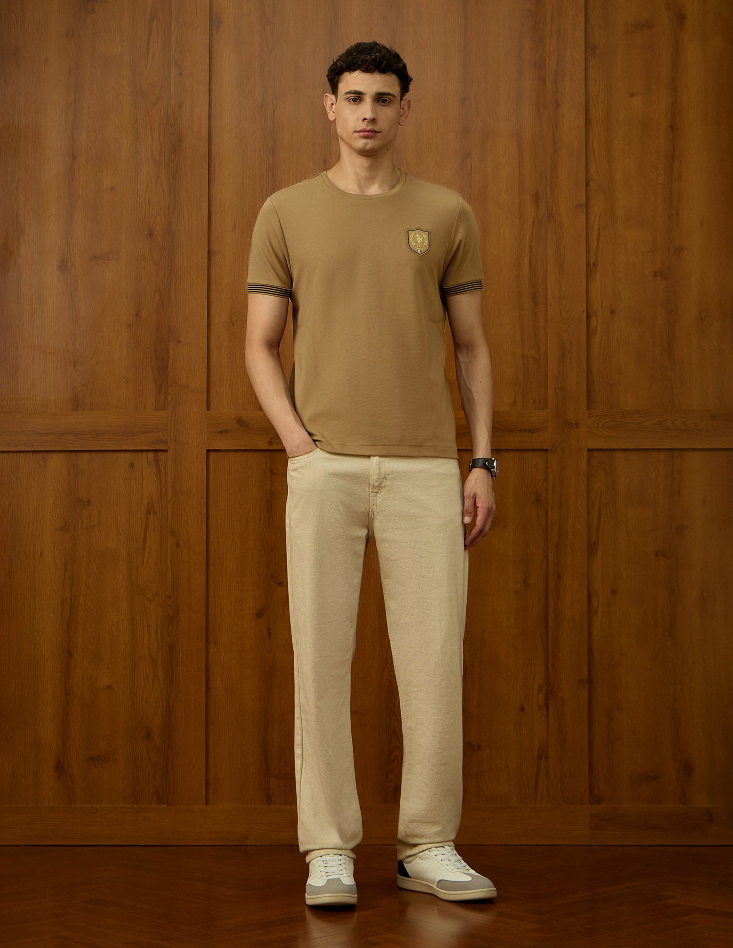 Textured Varsity Theatre T-Shirt Mustard - U.S. POLO ASSN. | Large