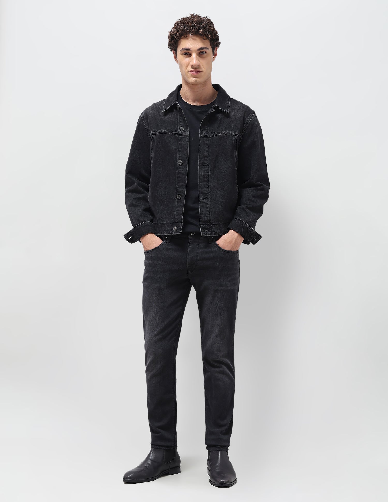 Brandon Slim Tapered Fit Grey Jeans Grey - U.S. Polo Assn. India | Large