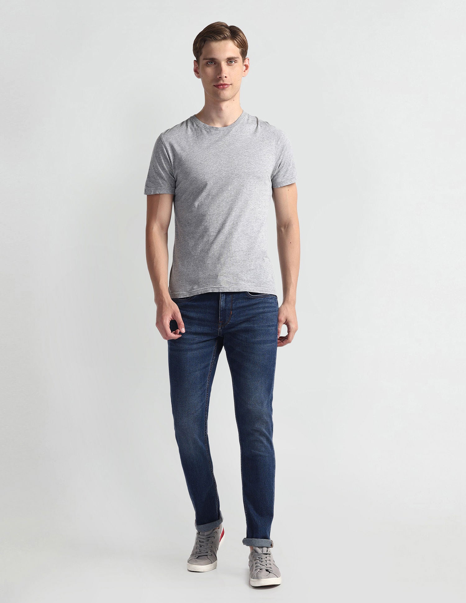 Brandon Slim Tapered Fit Blue Jeans Blue - U.S. Polo Assn. India | Large