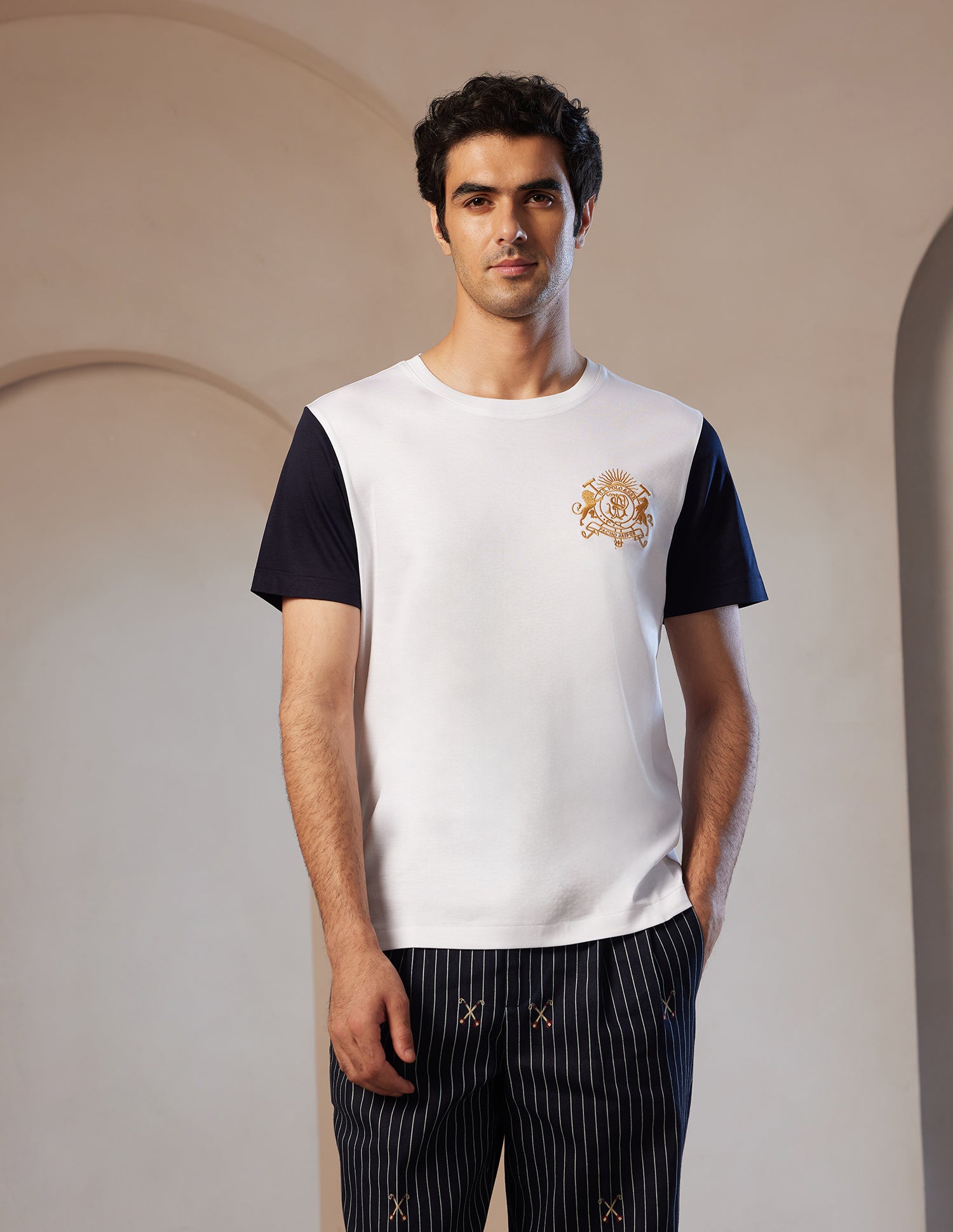 Pacho X Crest Logo Slim Fit T-Shirt White - U.S. POLO ASSN. | Large