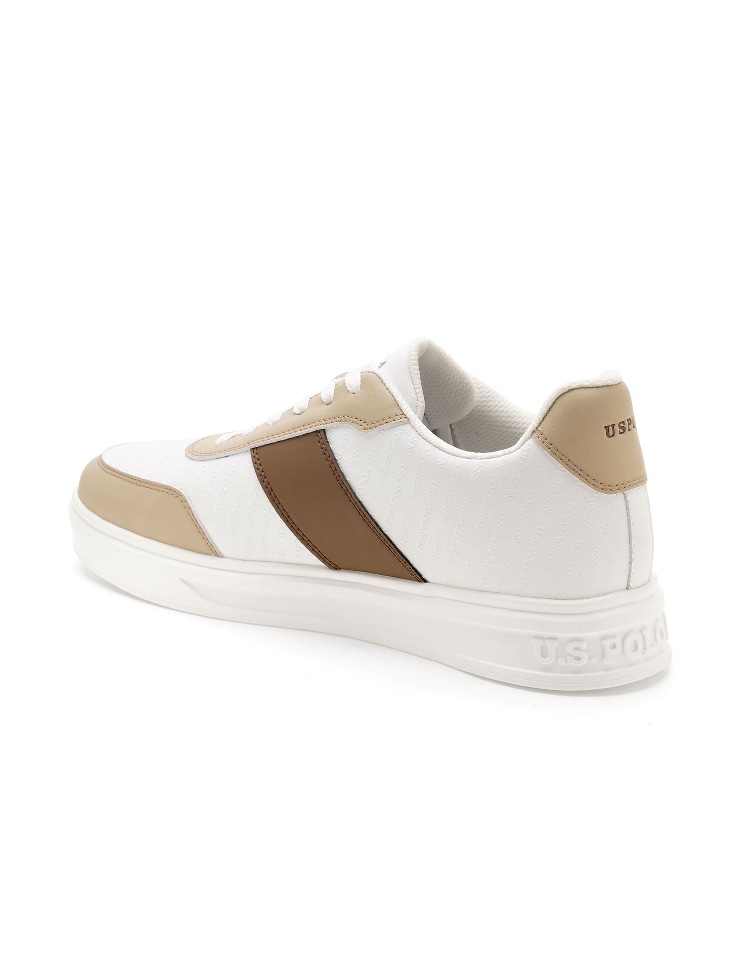 Men Cort Colourblocked Sneaker Off White - U.S. POLO ASSN. | Large