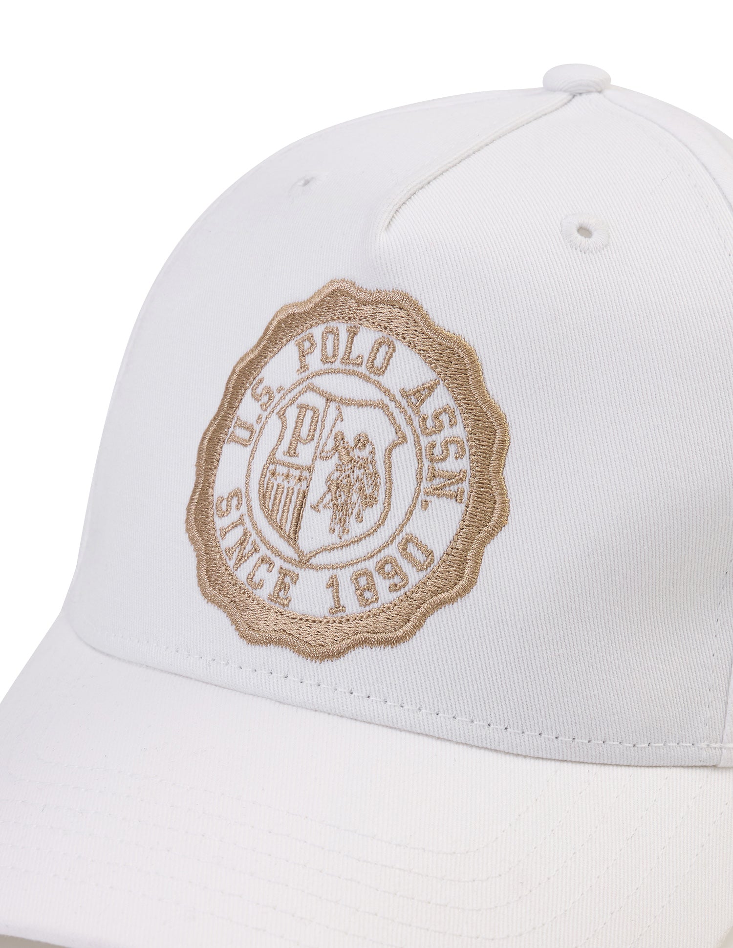 Brand Embroidered Twill Cap White - U.S. POLO ASSN. | Large