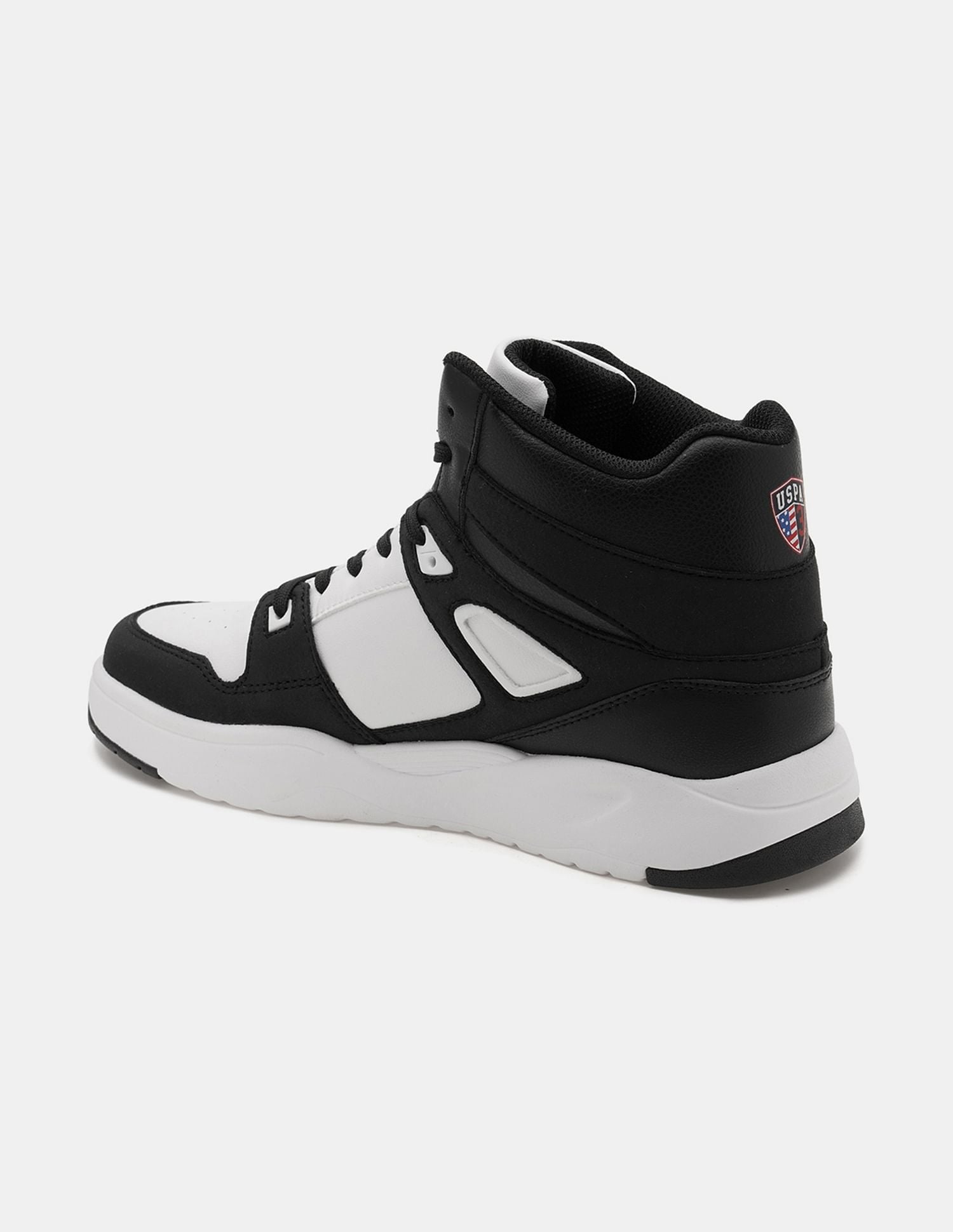 Men Bruce Mid Top Sneakers Black - U.S. POLO ASSN. | Large