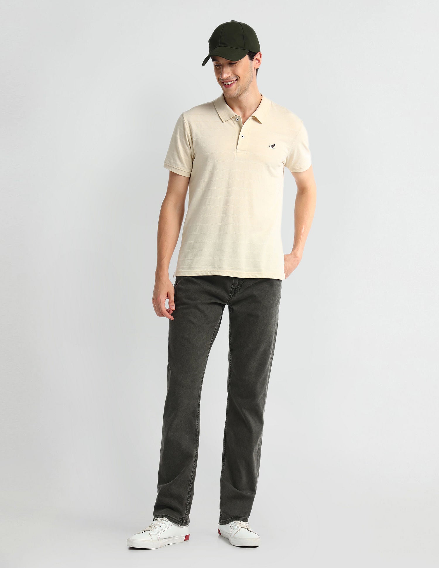 Harold Slim Straight Fit Green Jeans Green - U.S. Polo Assn. India | Large