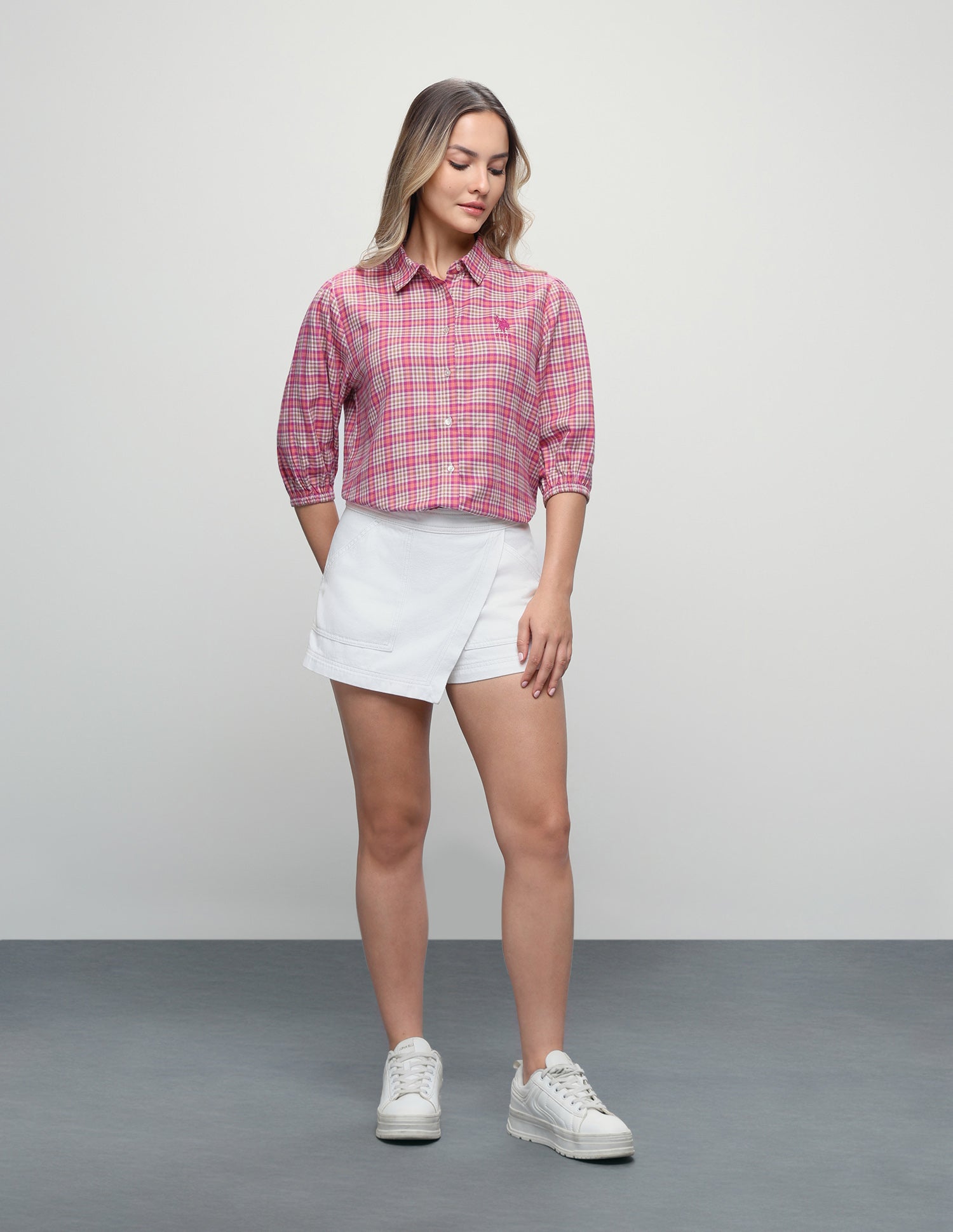 Plaid Checked Relaxed Fit Shirt Multi Colour - U.S. Polo Assn. India | Large