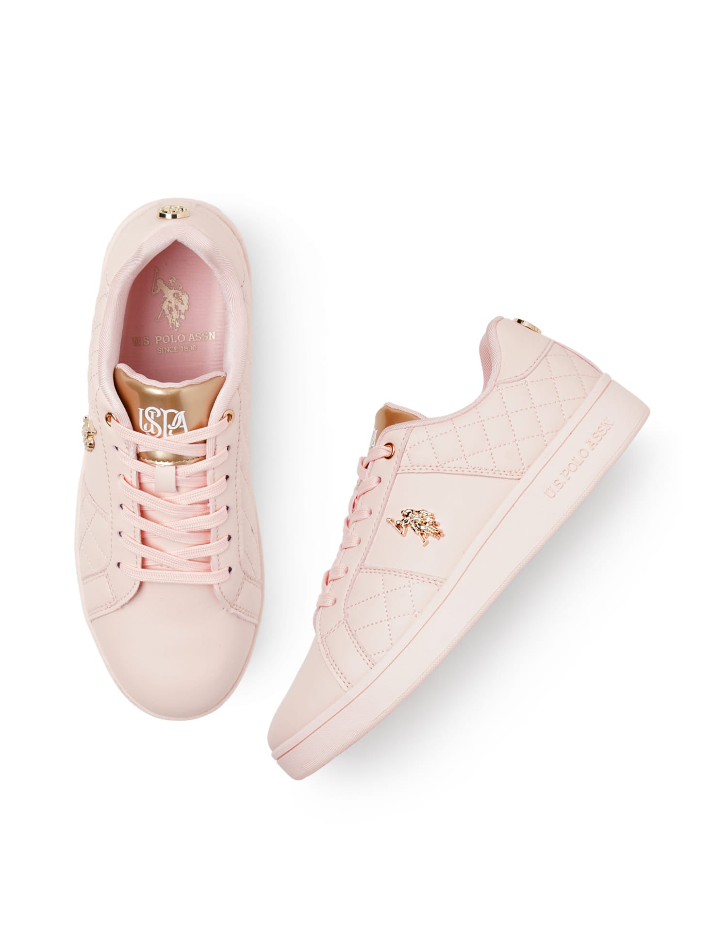 Women Logo Simone 2.0 Sneakers Pink - U.S. Polo Assn. India | Large