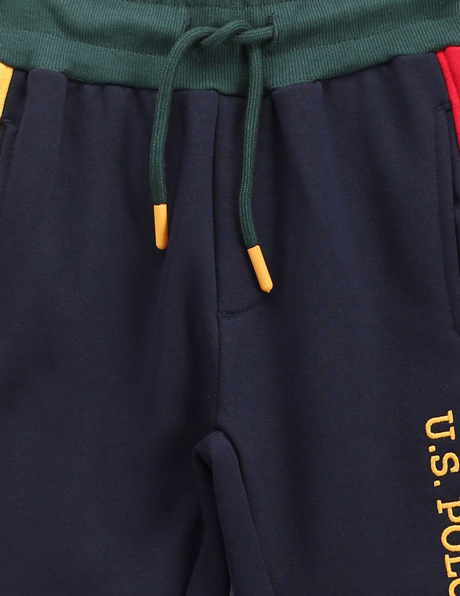 Boys Mid Rise Brand Tape Joggers Navy - U.S. POLO ASSN. | Large