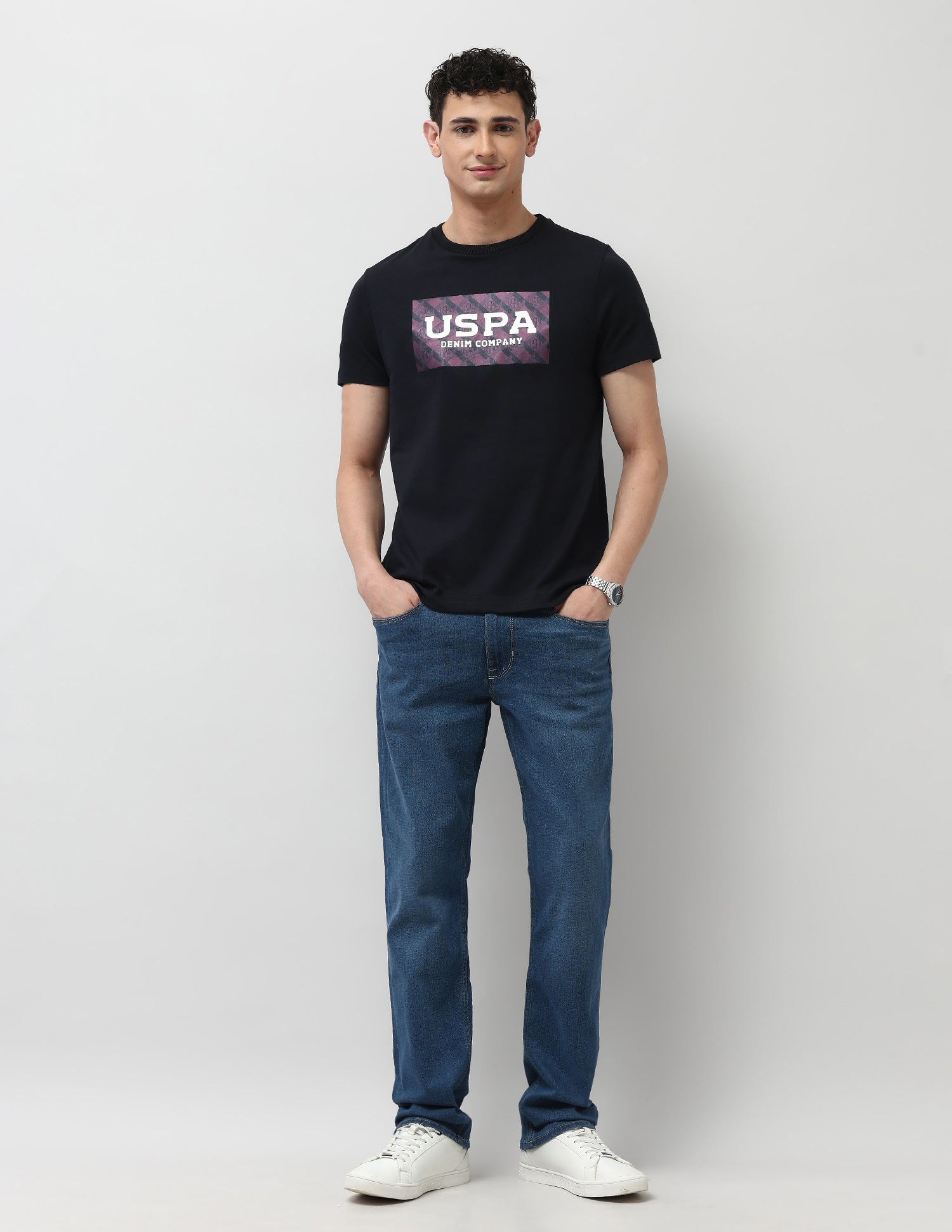 Intercollegiate Muscle Fit T- Shirt Navy - U.S. POLO ASSN. | Large