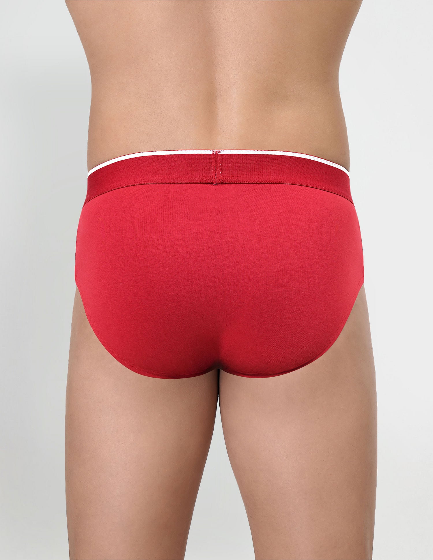 Cotton Stretch Antibacterial EB004 Briefs - Pack Of 2 Navy and Red - U.S. POLO ASSN. | Large