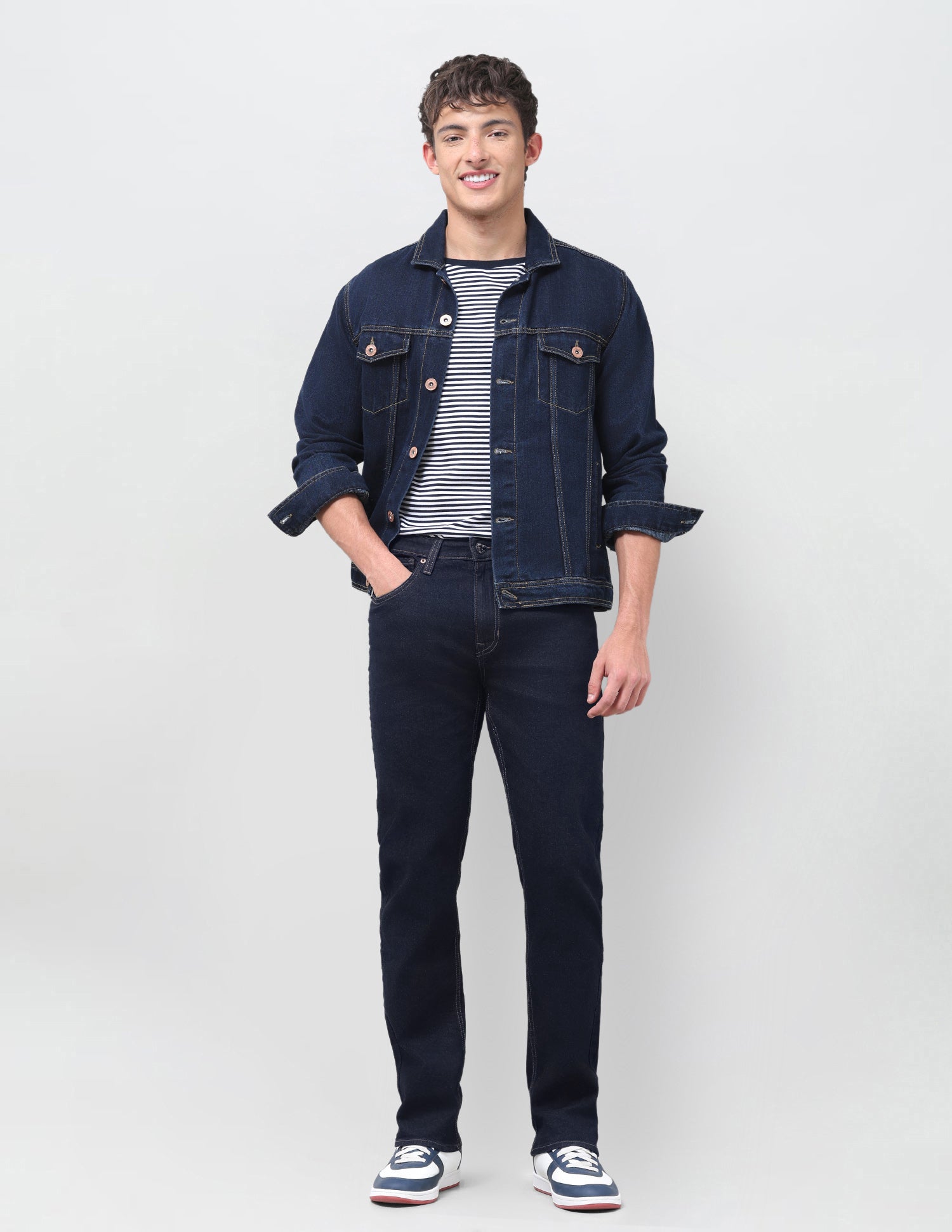 Harold Slim Straight Fit Blue Jeans Dark Indigo - U.S. Polo Assn. India | Large