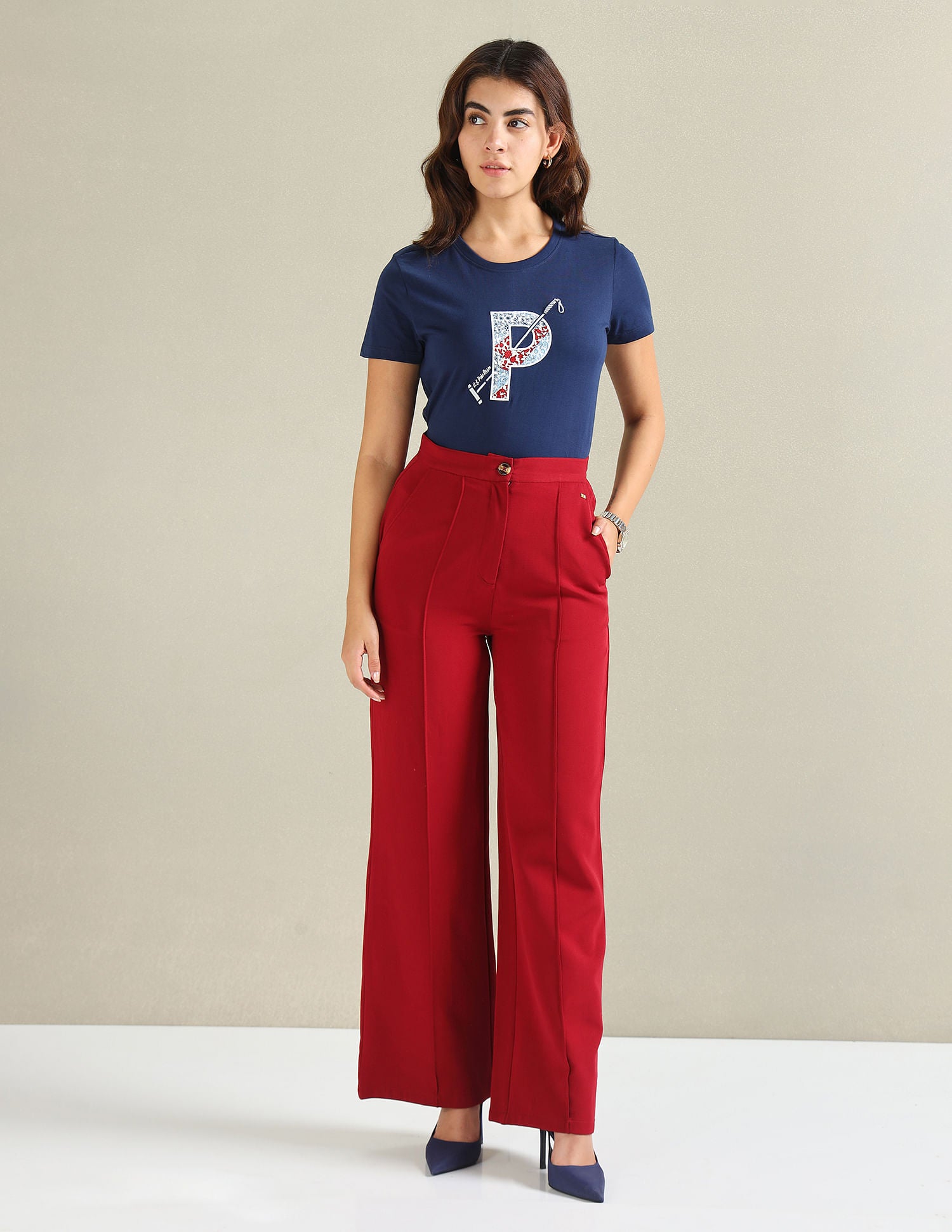 Patchwork Logo Jersey T-Shirt Navy - U.S. POLO ASSN. | Large