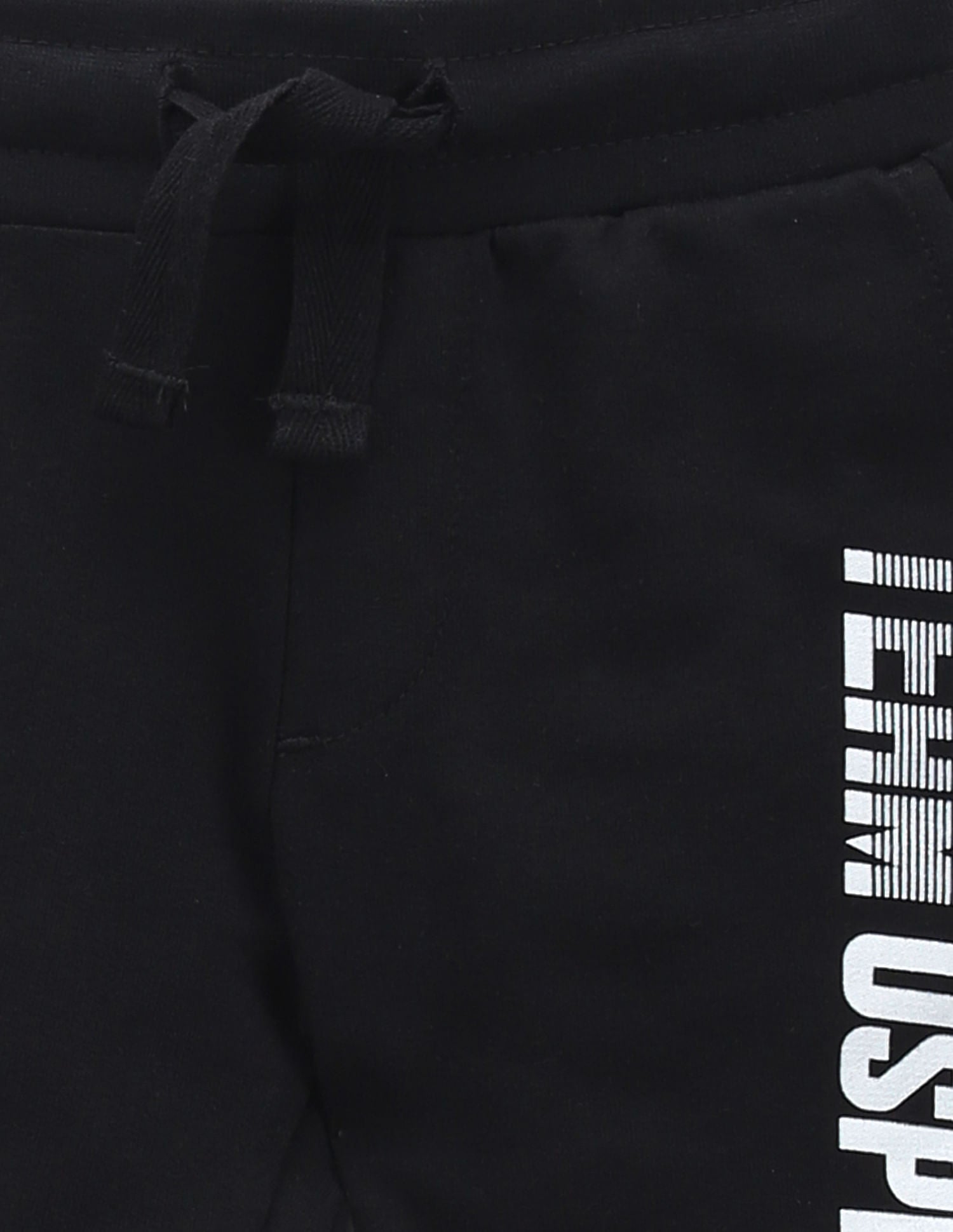 Boys Brand Print Cotton Shorts Black - U.S. Polo Assn. India | Large