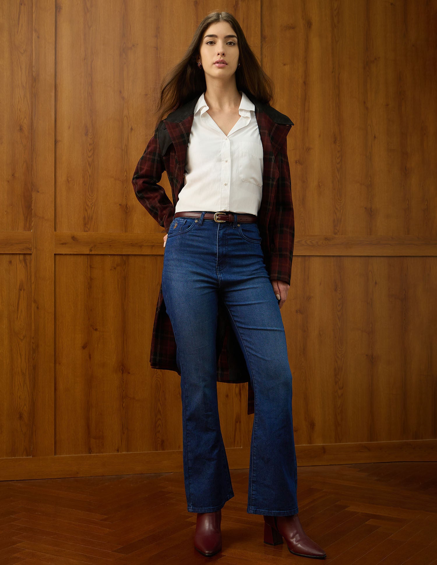 Ultra-High Rise Bootcut Jeans Blue - U.S. POLO ASSN. | Large