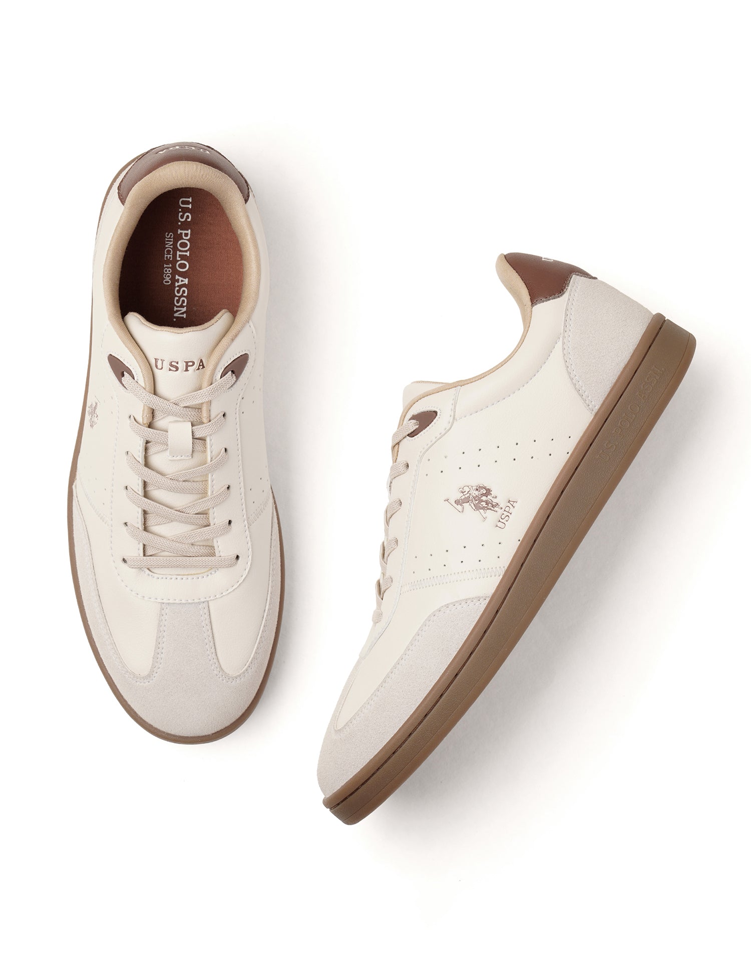 Cenik Solid Sneakers Beige - U.S. Polo Assn. India | Large