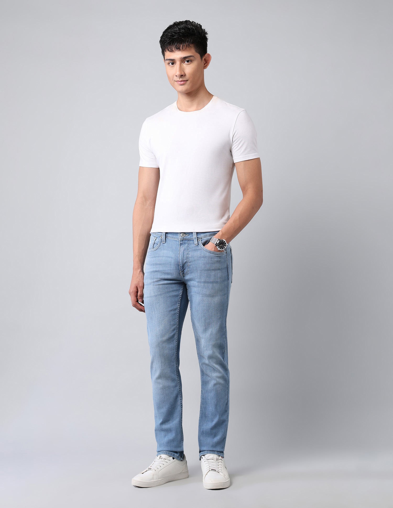 Regallo Skinny Fit Blue Jeans Light Blue - U.S. Polo Assn. India | Large