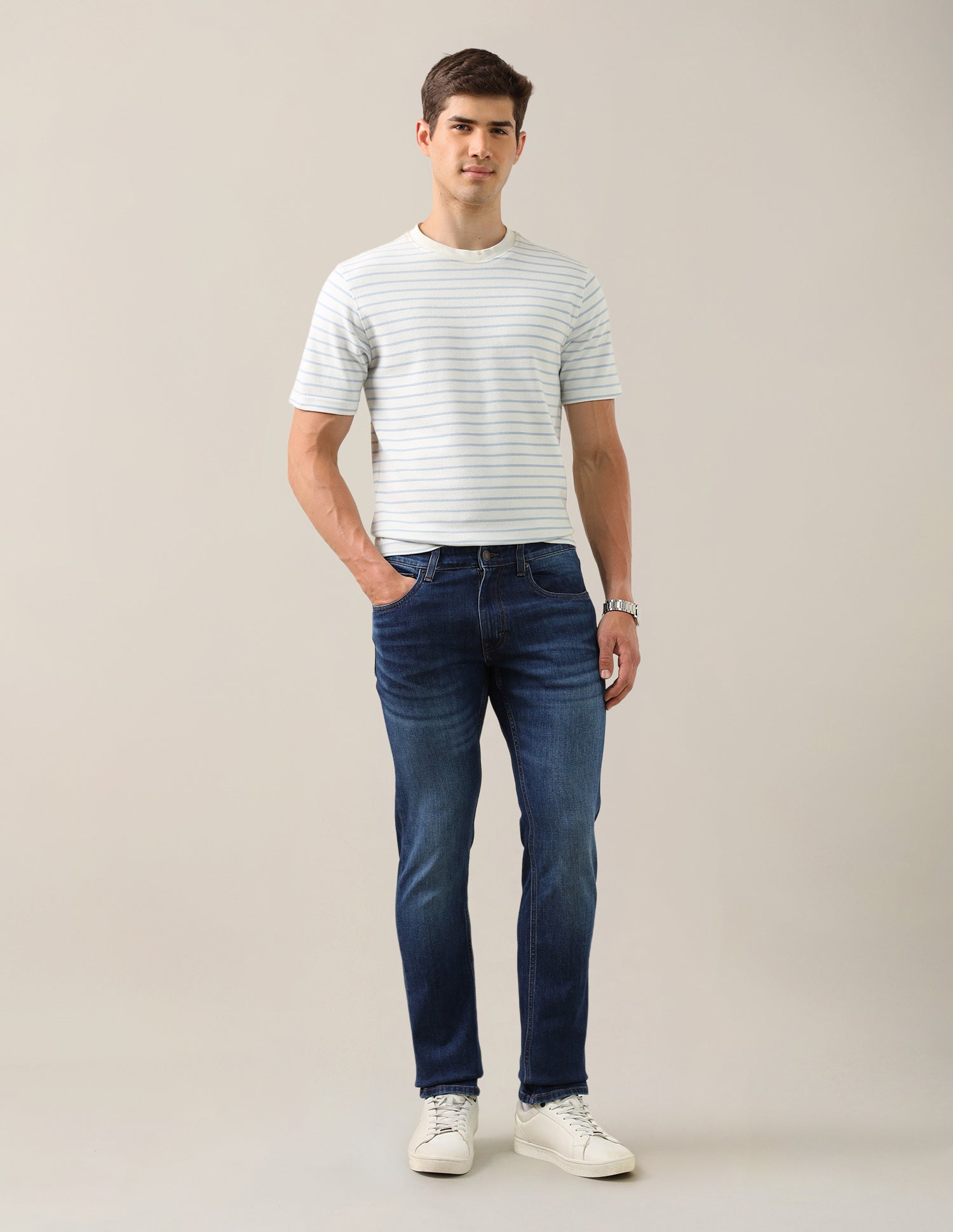 Brandon Slim-Tapered Fit Blue Jeans Blue - U.S. Polo Assn. India | Large