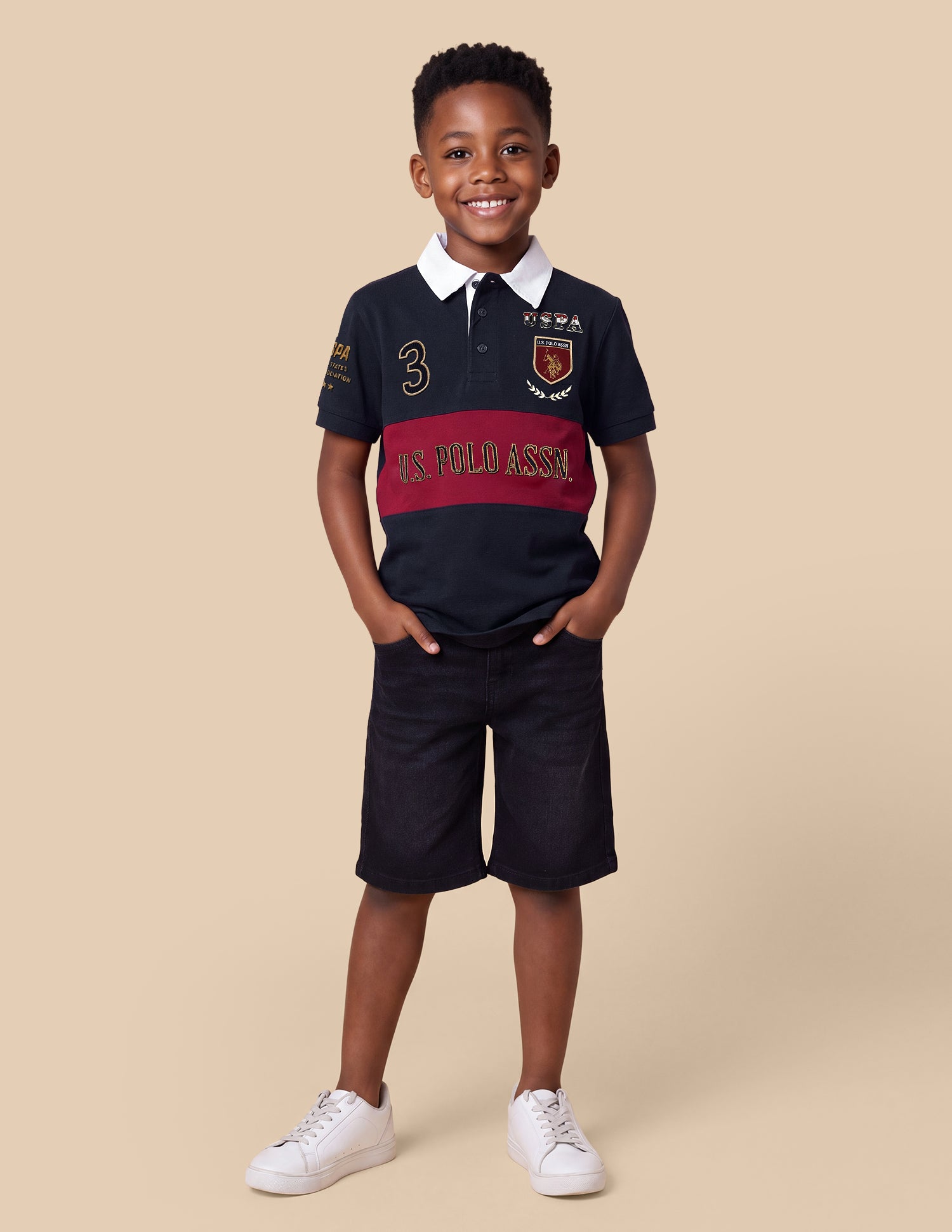 Brand Embroidered Regular Fit Polo Shirt Navy - U.S. Polo Assn. India | Large