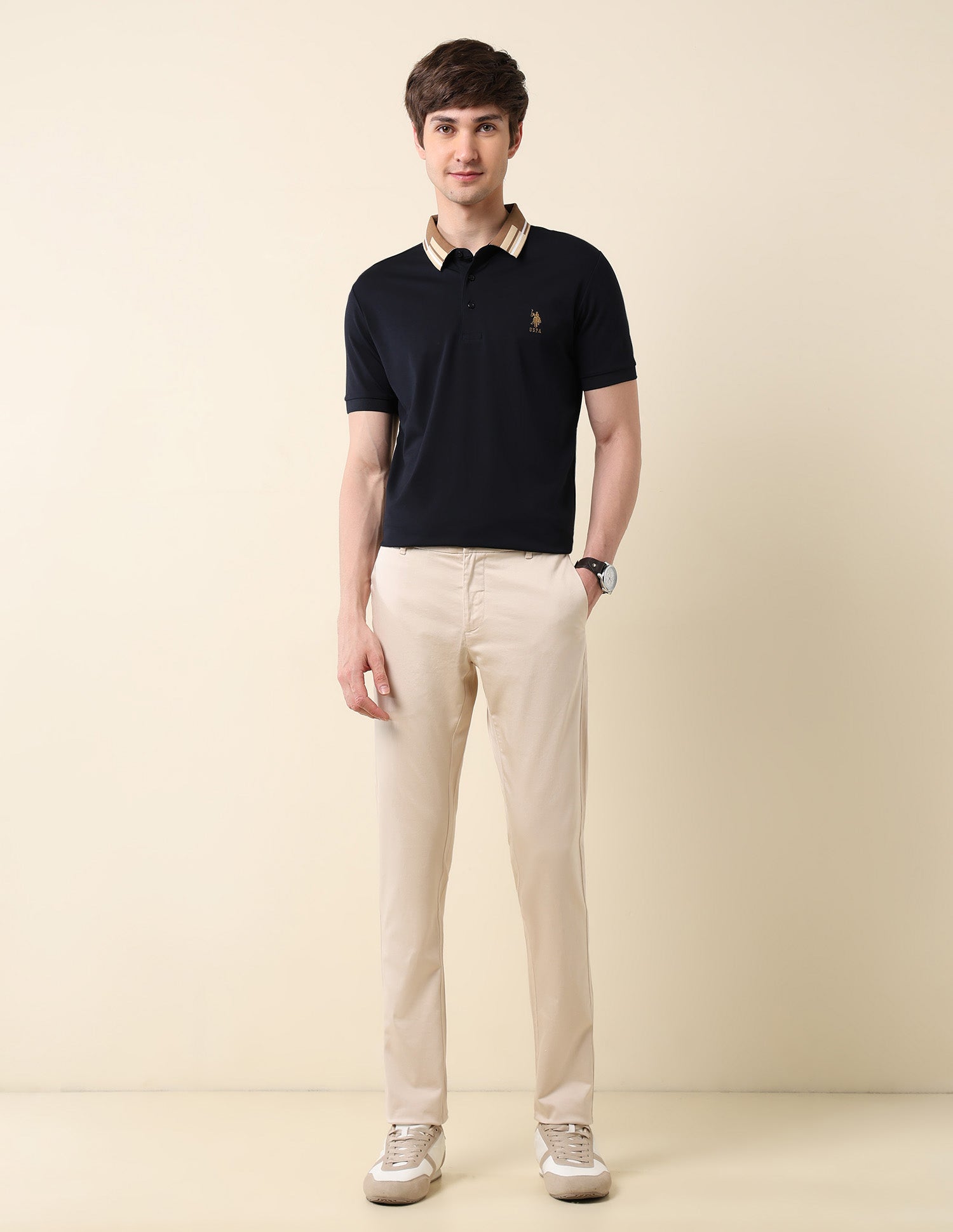 Slim Fit Classic Polo Shirt Navy - U.S. Polo Assn. India | Large