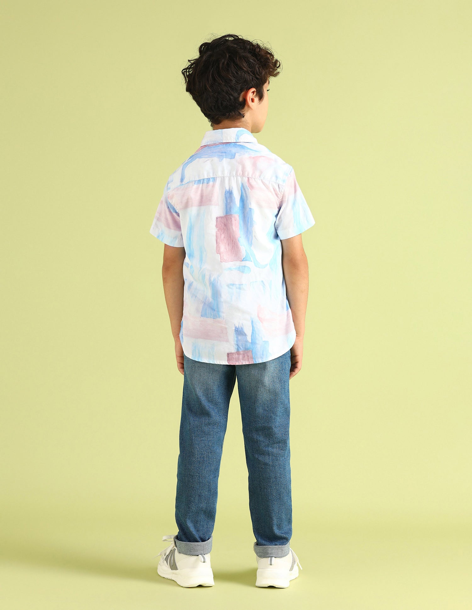 Boys Regular Fit Regular Weave Shirt Light Blue - U.S. Polo Assn. India | Large
