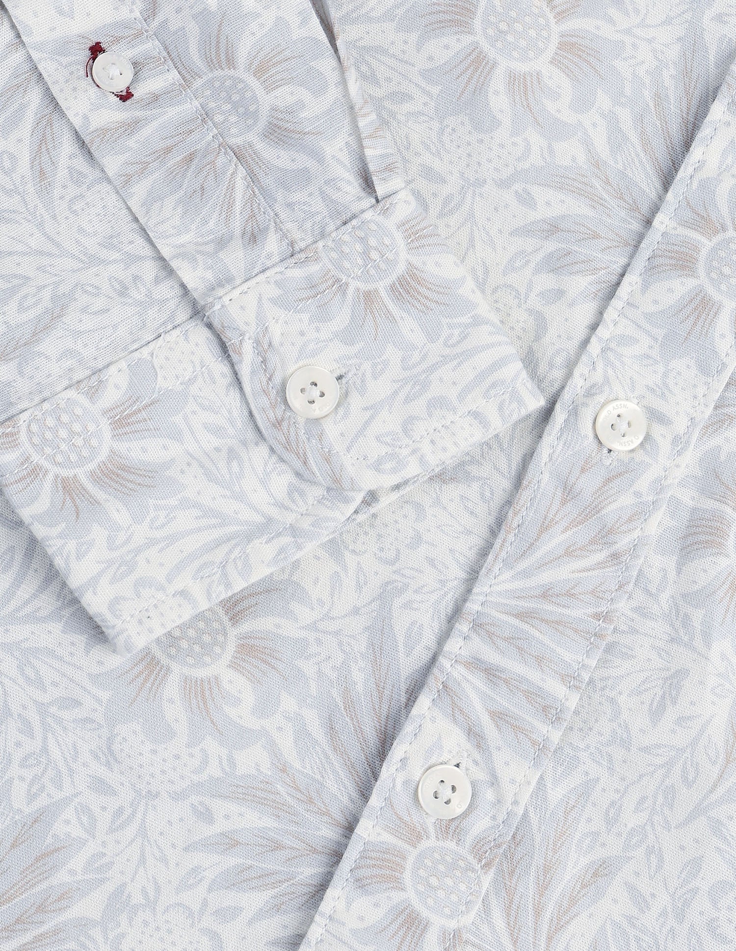 Floral Slim Fit Shirt Light-Grey - U.S. Polo Assn. India | Large