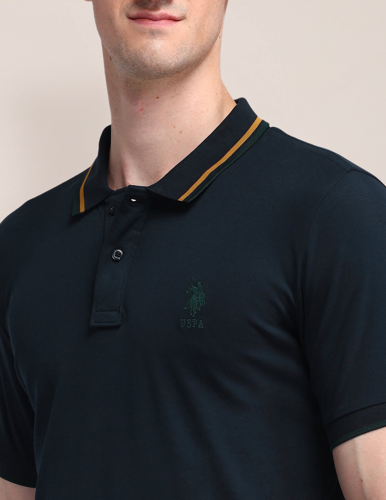 Solid Polo Shirt Navy - U.S. POLO ASSN. | Large