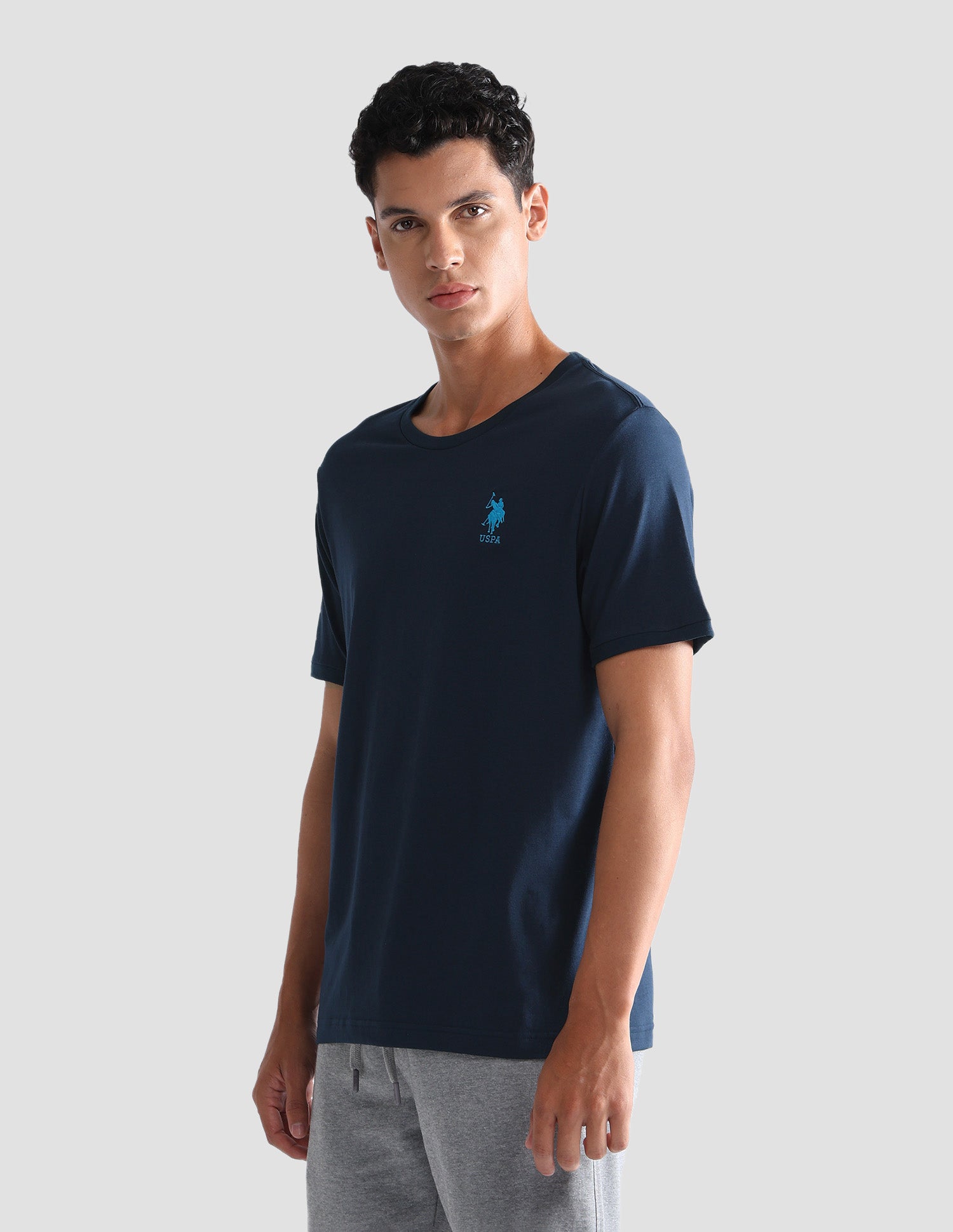 Solid Comfort Fit OEE10 Lounge T-Shirt - Pack Of 1 Navy - U.S. POLO ASSN. | Large