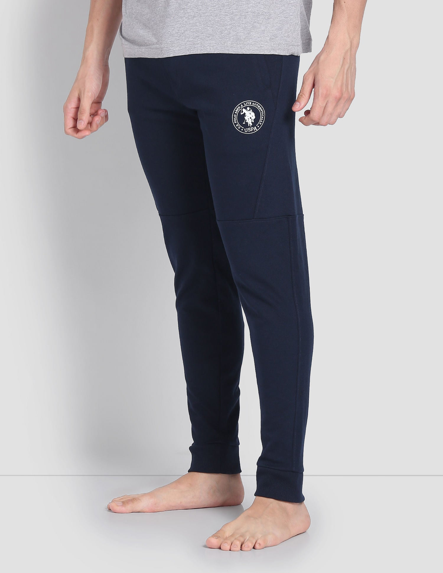 Cotton Stretch LJ003 Joggers - Pack Of 1 Navy - U.S. POLO ASSN. | Large