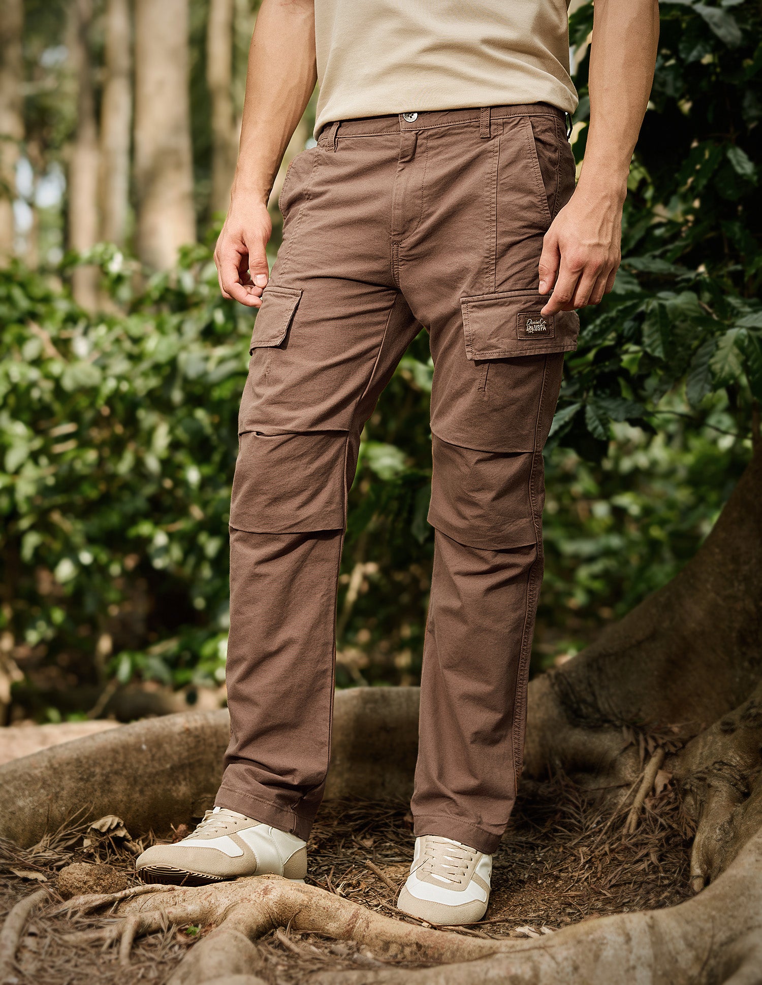 Straight Fit Cargo Trousers Brown - U.S. Polo Assn. India | Large
