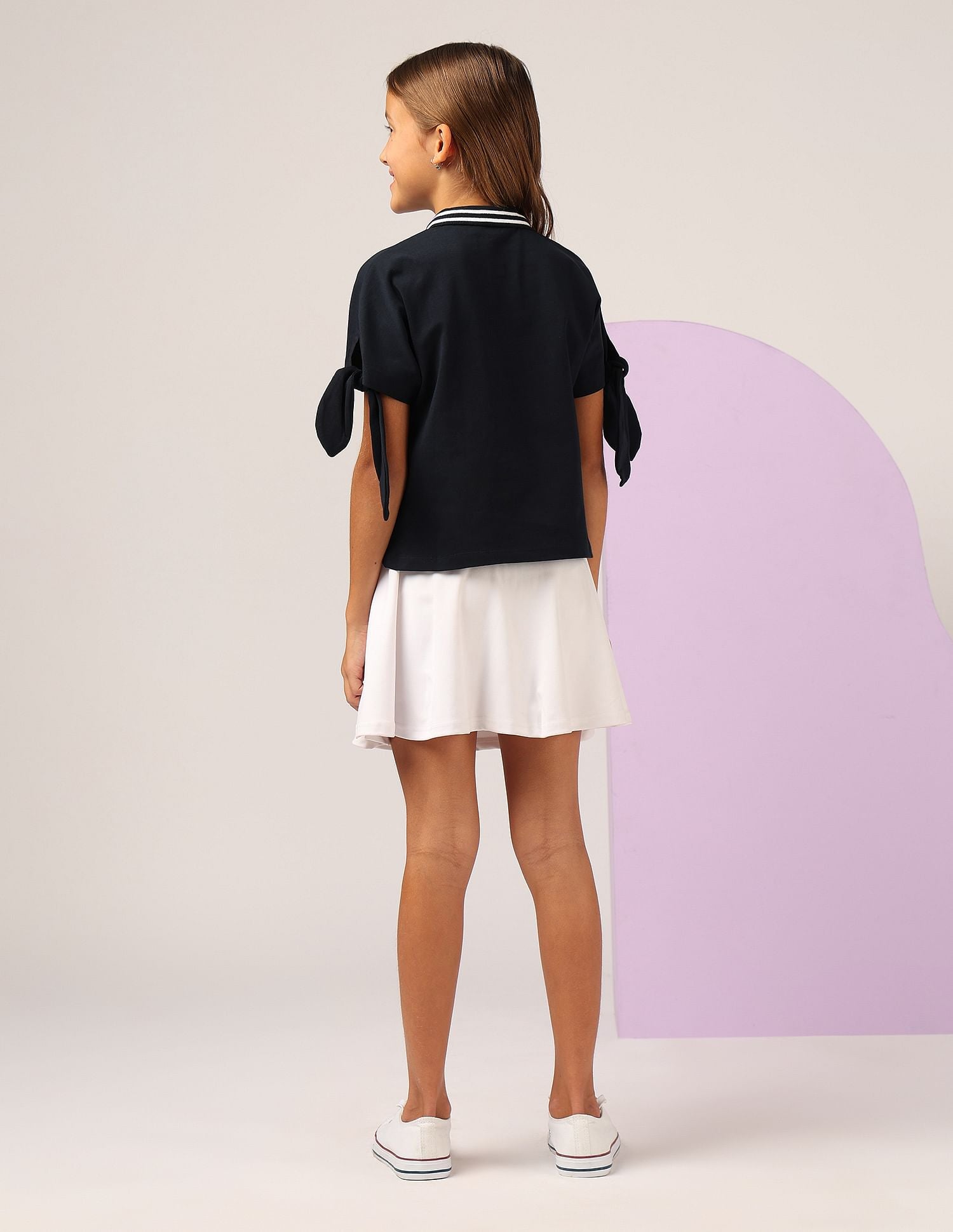 Girls Cruise Nautical Polo Shirt Navy - U.S. POLO ASSN. | Large