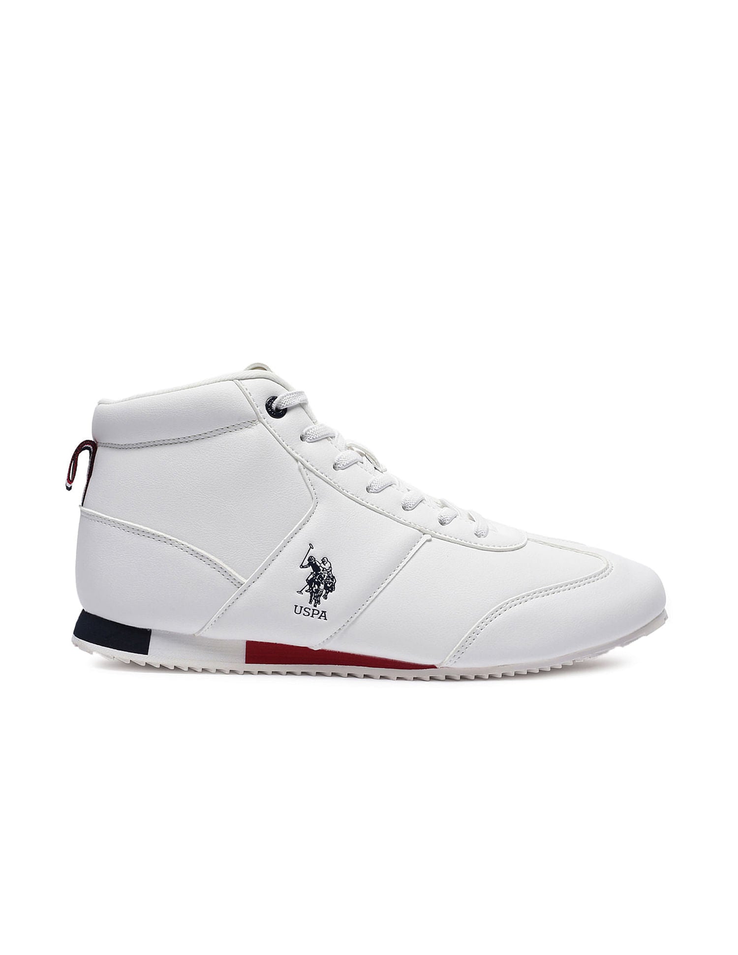Men Rentso 2.0 Off White Retro Mid Top  Sneakers Off White - U.S. Polo Assn. India | Large