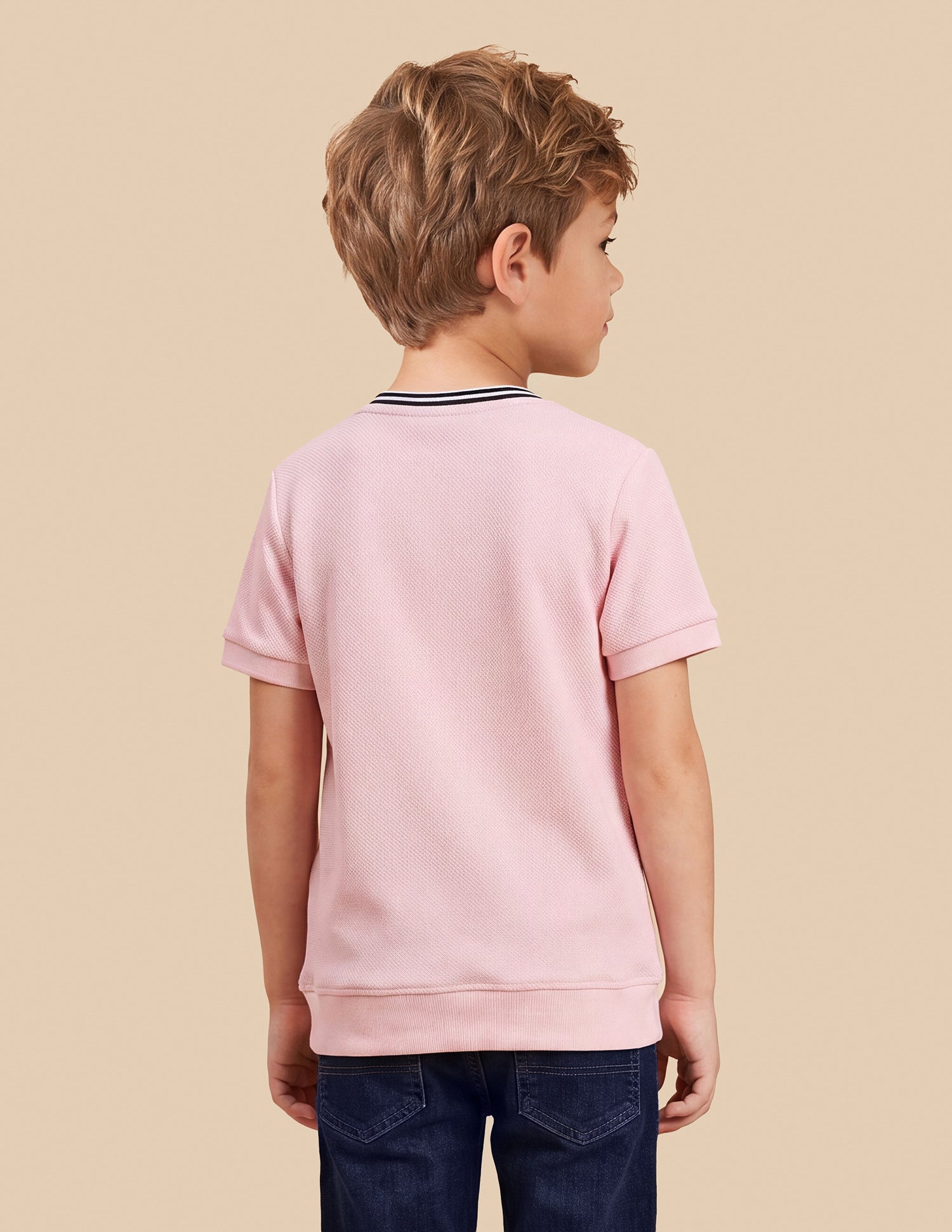 Solid Regular Fit T-Shirt Light Pink - U.S. Polo Assn. India | Large