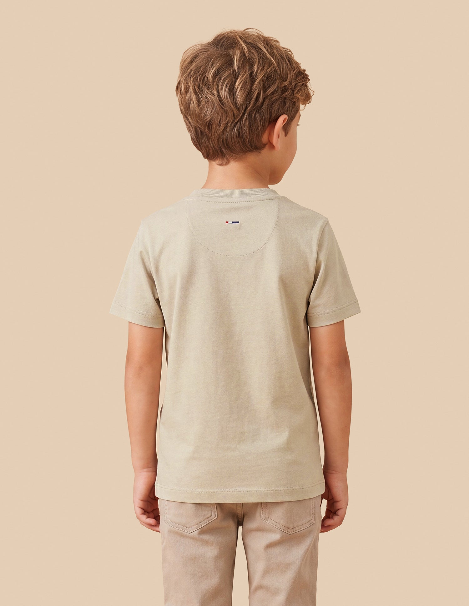 Graphic Brand Printed Regular Fit T-Shirt Beige - U.S. Polo Assn. India | Large