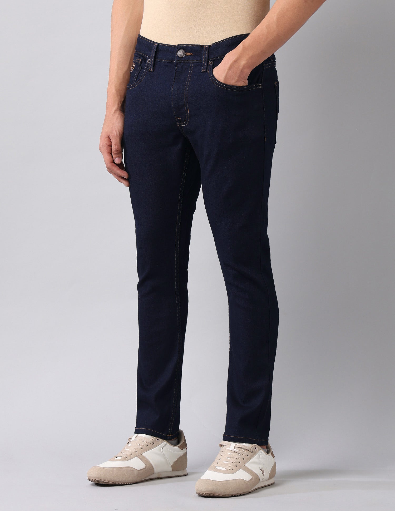 Henry Tapered Fit Blue Jeans Dark Blue - U.S. Polo Assn. India | Large