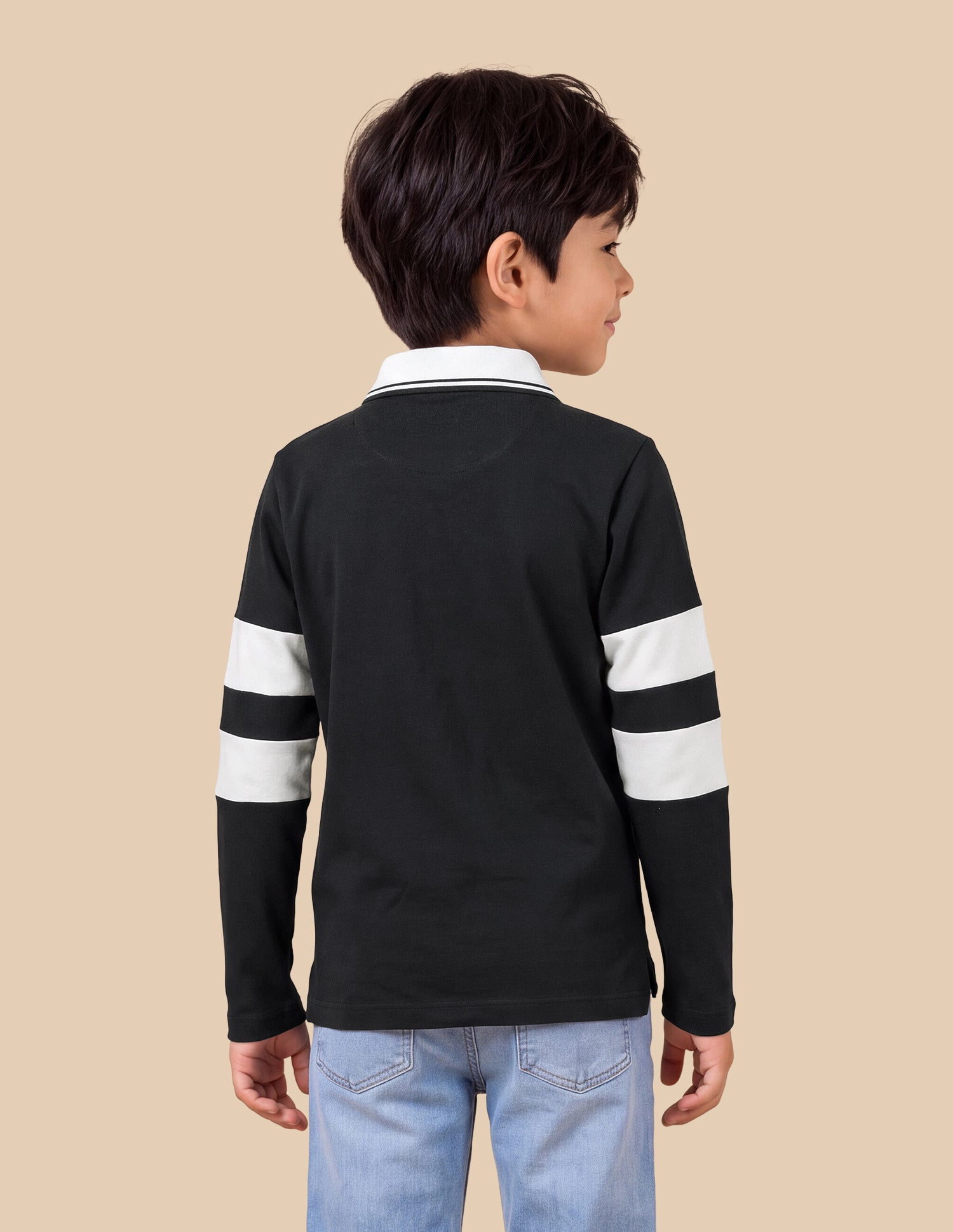 Brand Applique Regular Fit Polo Shirt Black - U.S. Polo Assn. India | Large