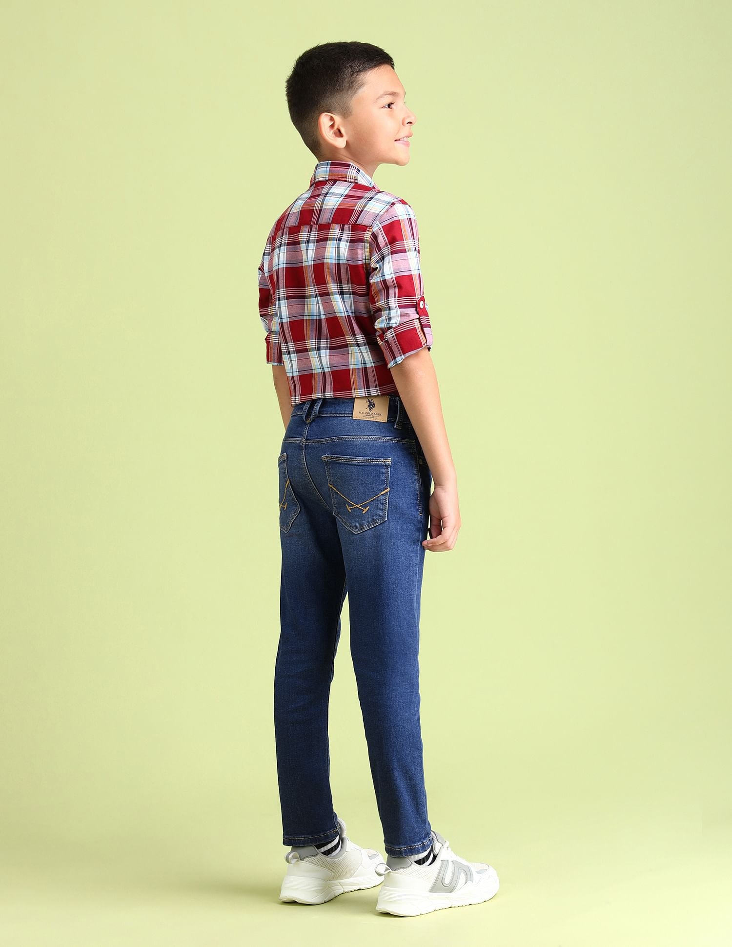 Slim Fit Stone Washed Jeans Me. Blue - U.S. POLO ASSN. | Large