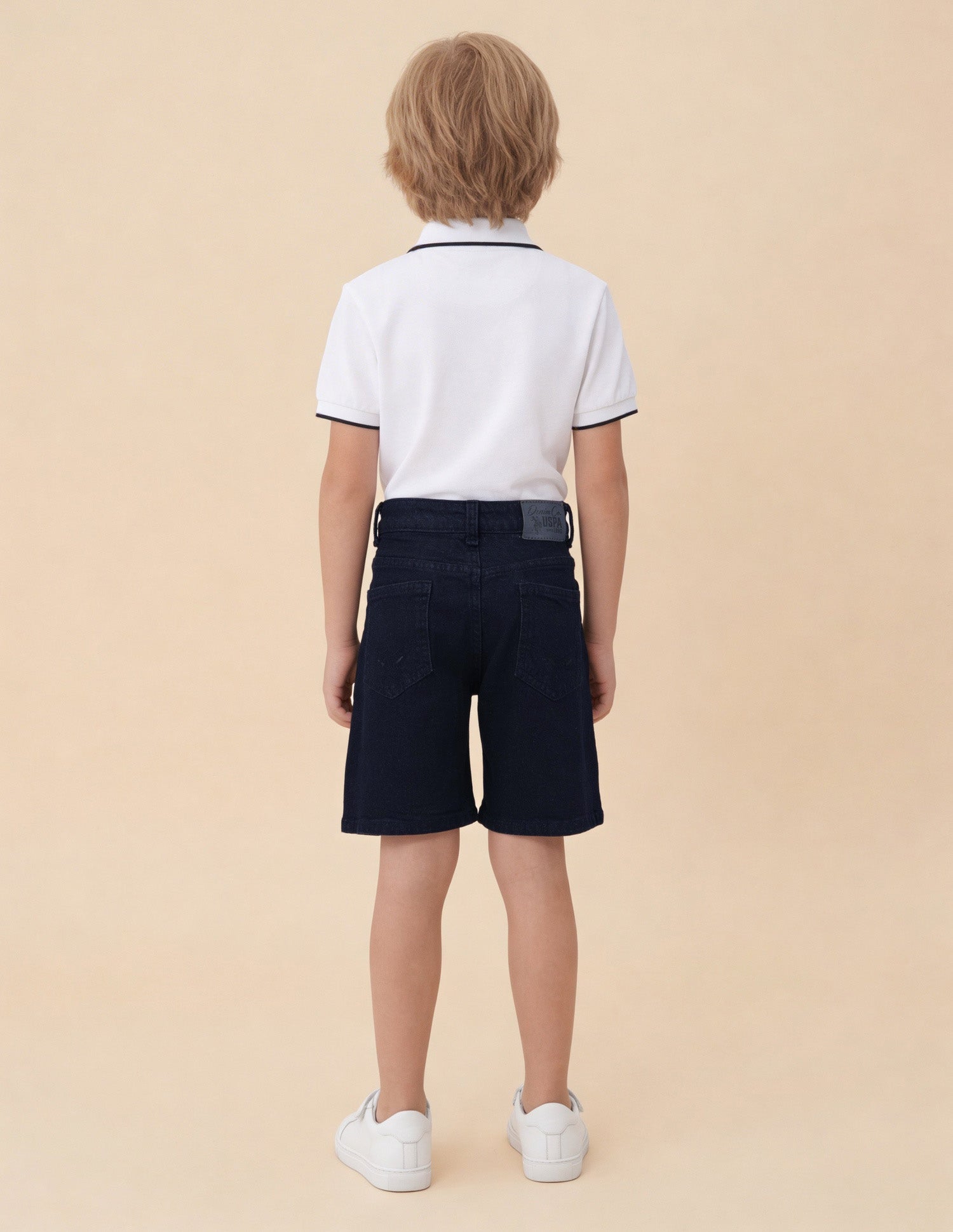Mid Rise Regular Fit Shorts Dark Blue - U.S. Polo Assn. India | Large