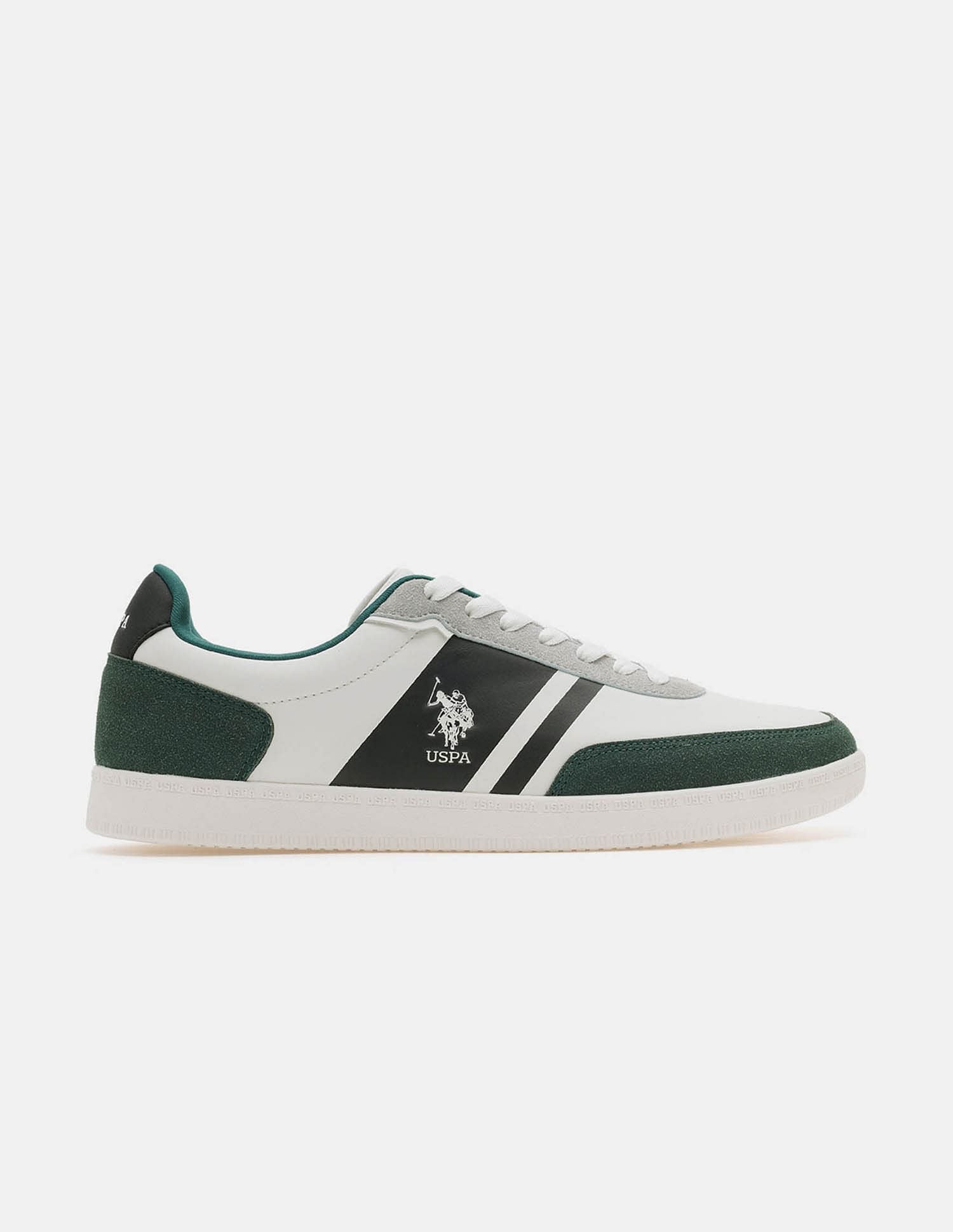 Men Hilton Colour Blocked Sneakers Green - U.S. POLO ASSN. | Large