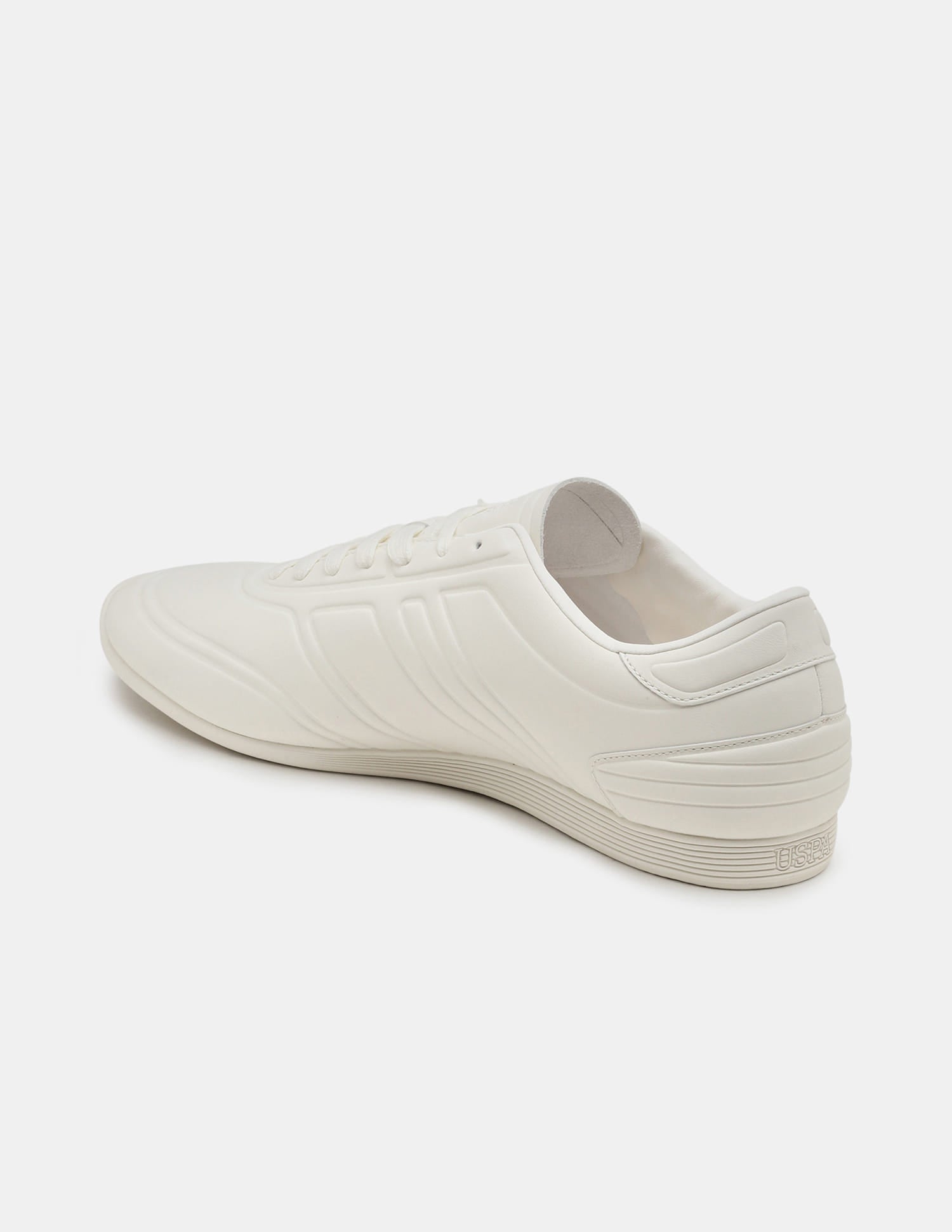 Round Toe Lace Ups Crest 90 Sneakers White - U.S. Polo Assn. India | Large
