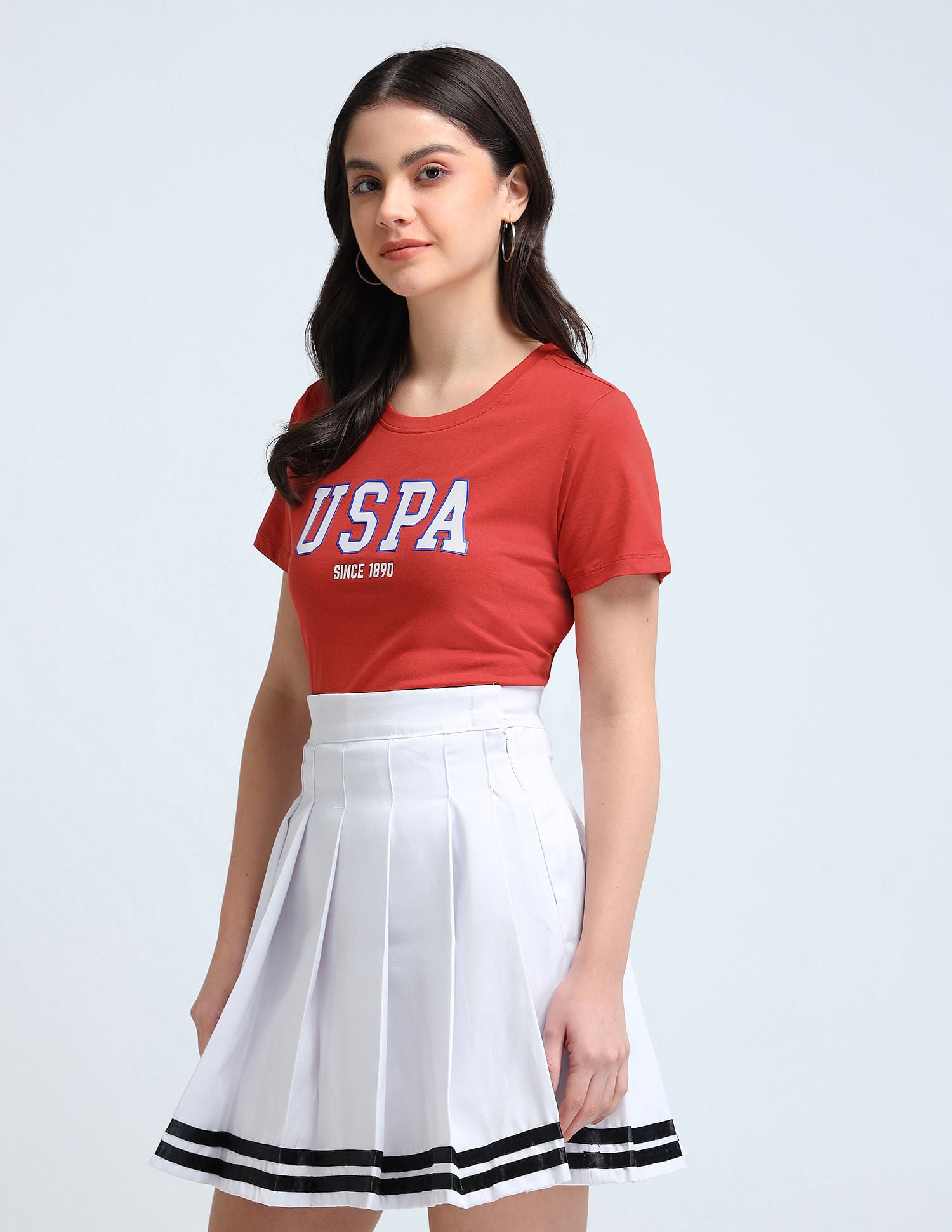 HD Print Cotton T-Shirt Red - U.S. POLO ASSN. | Large