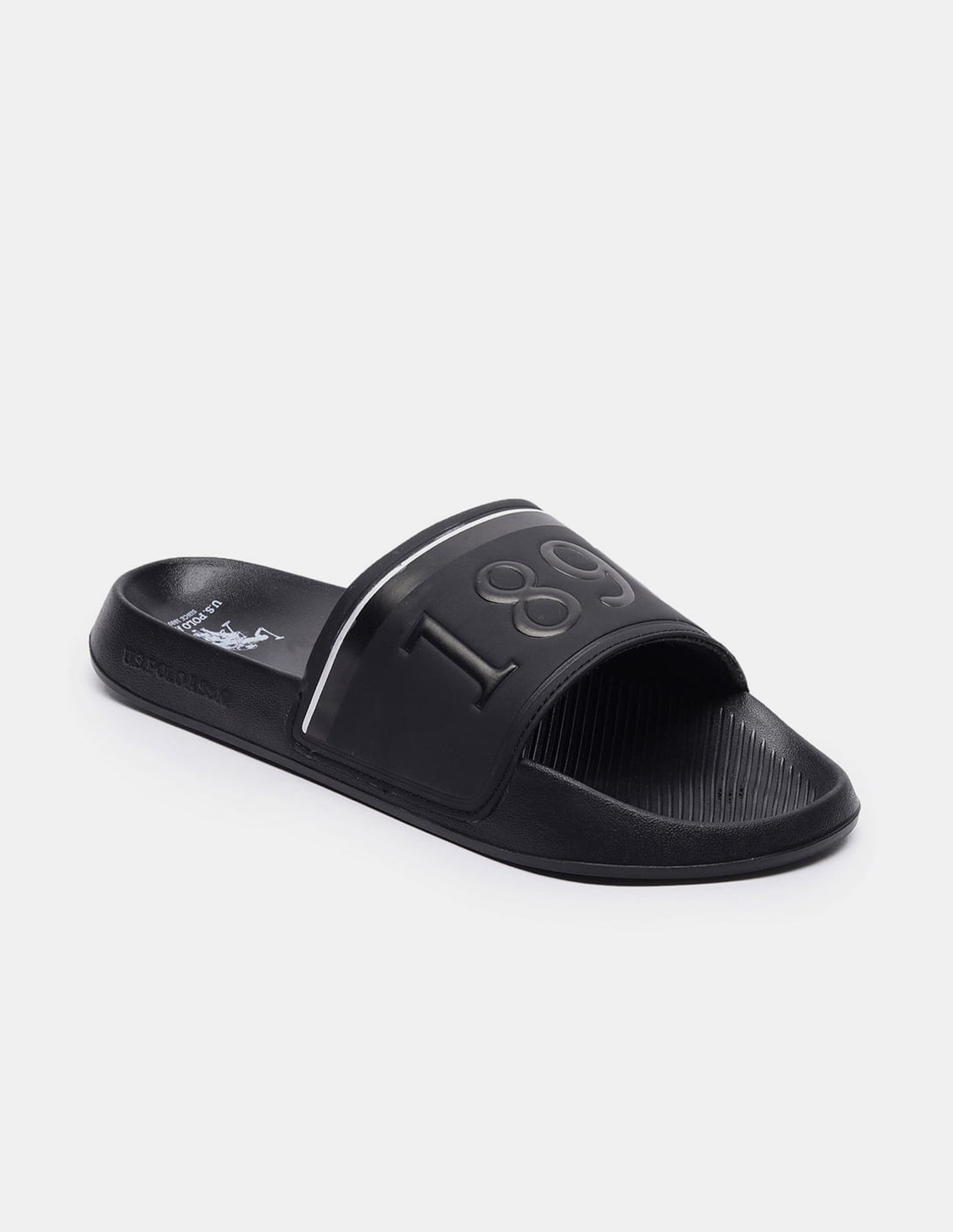 Men Typographic Kohana Sliders Black - U.S. Polo Assn. India | Large