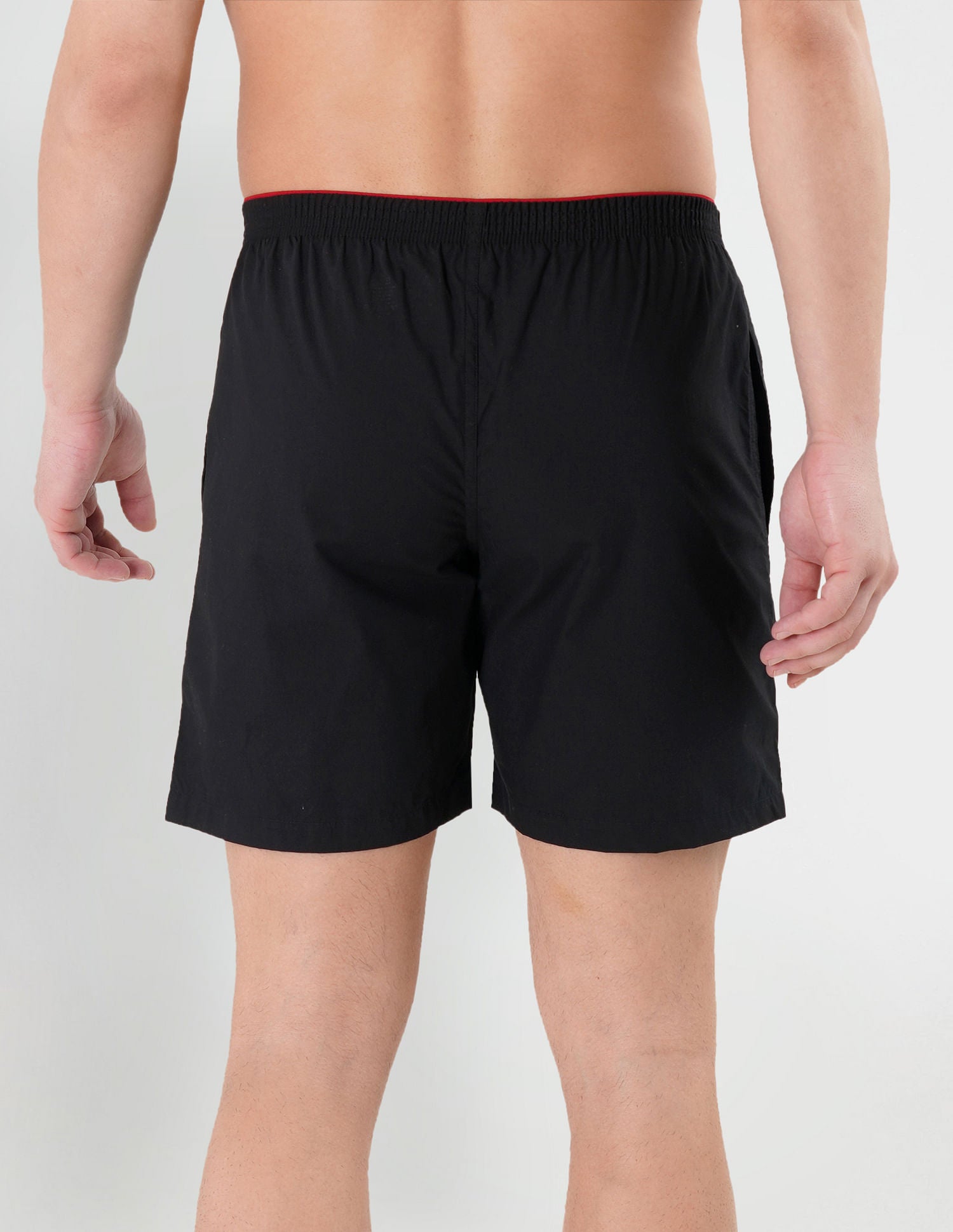 Pure Cotton Brushed Elastic I108 Boxers - Pack Of 1 Black - U.S. POLO ASSN. | Large