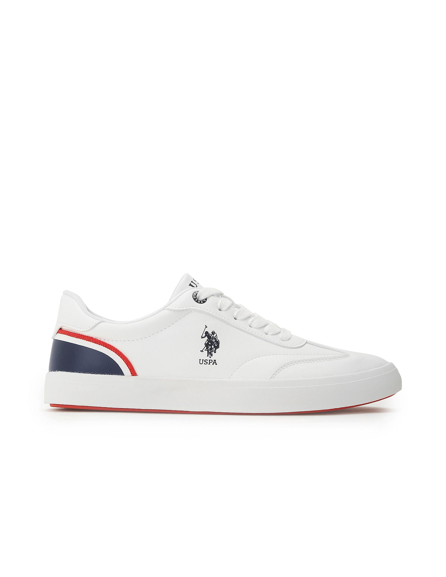 Men Solid Oskar 2.0 Sneakers Off White - U.S. Polo Assn. India | Large