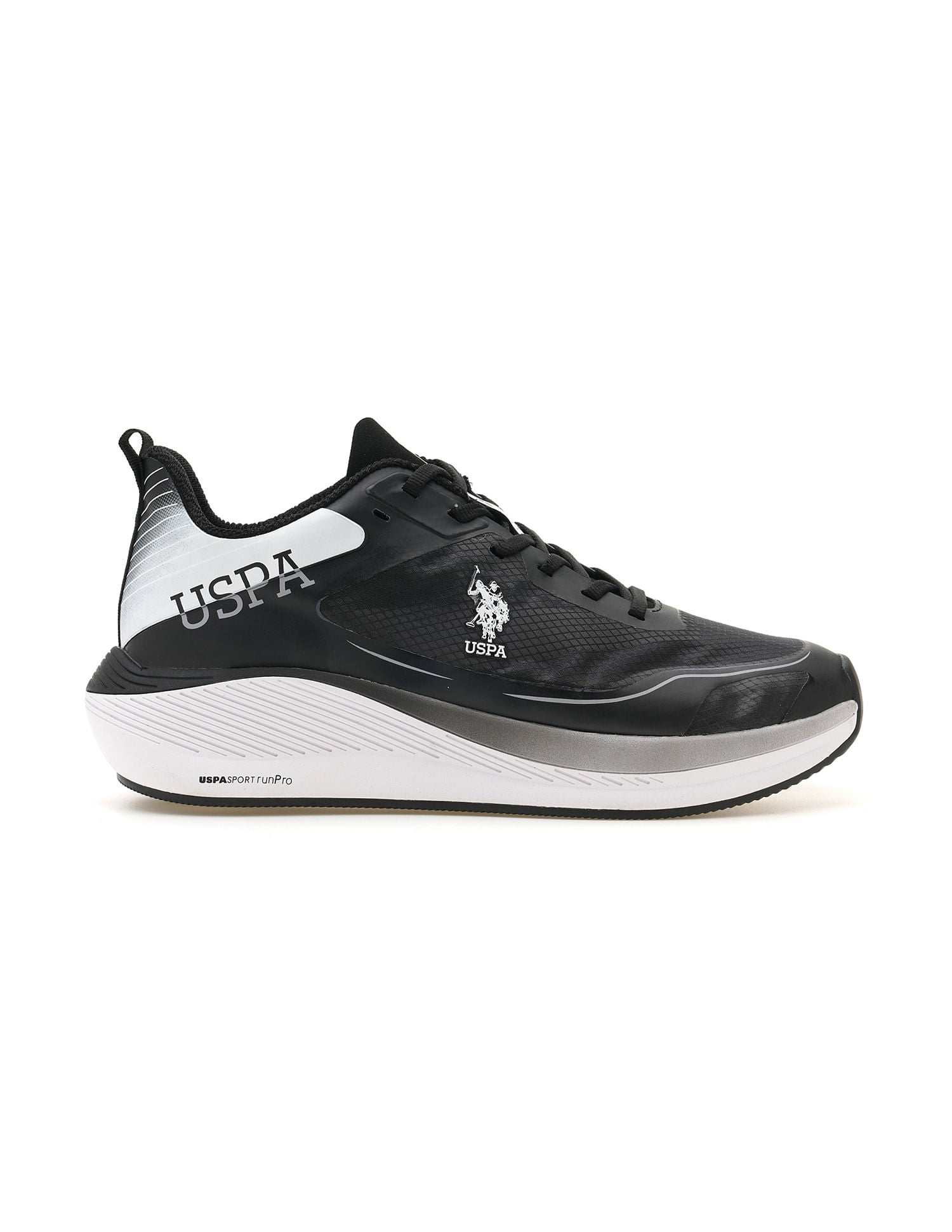 Men Henry Black Uspa Sport  Runpro Running Shoes Black - U.S. POLO ASSN. | Large