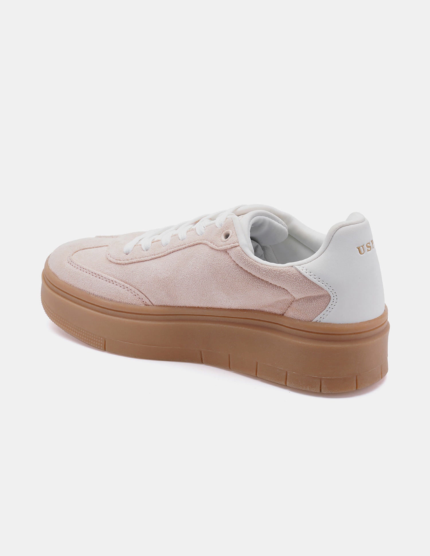 Women Zaira Colourblocked Sneakers Light Pink - U.S. Polo Assn. India | Large