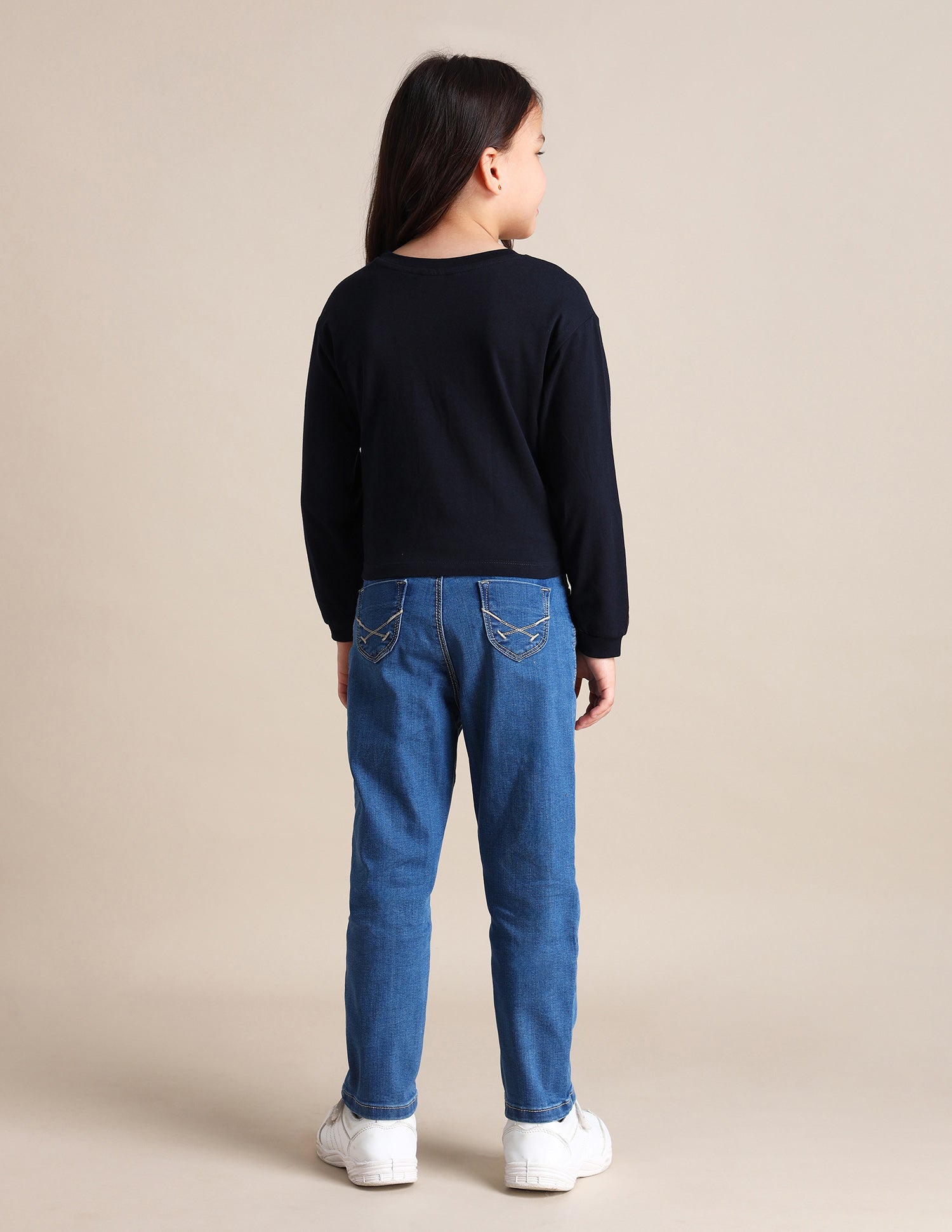 Girls Pure Cotton Brand Printed T-Shirt Navy - U.S. POLO ASSN. | Large