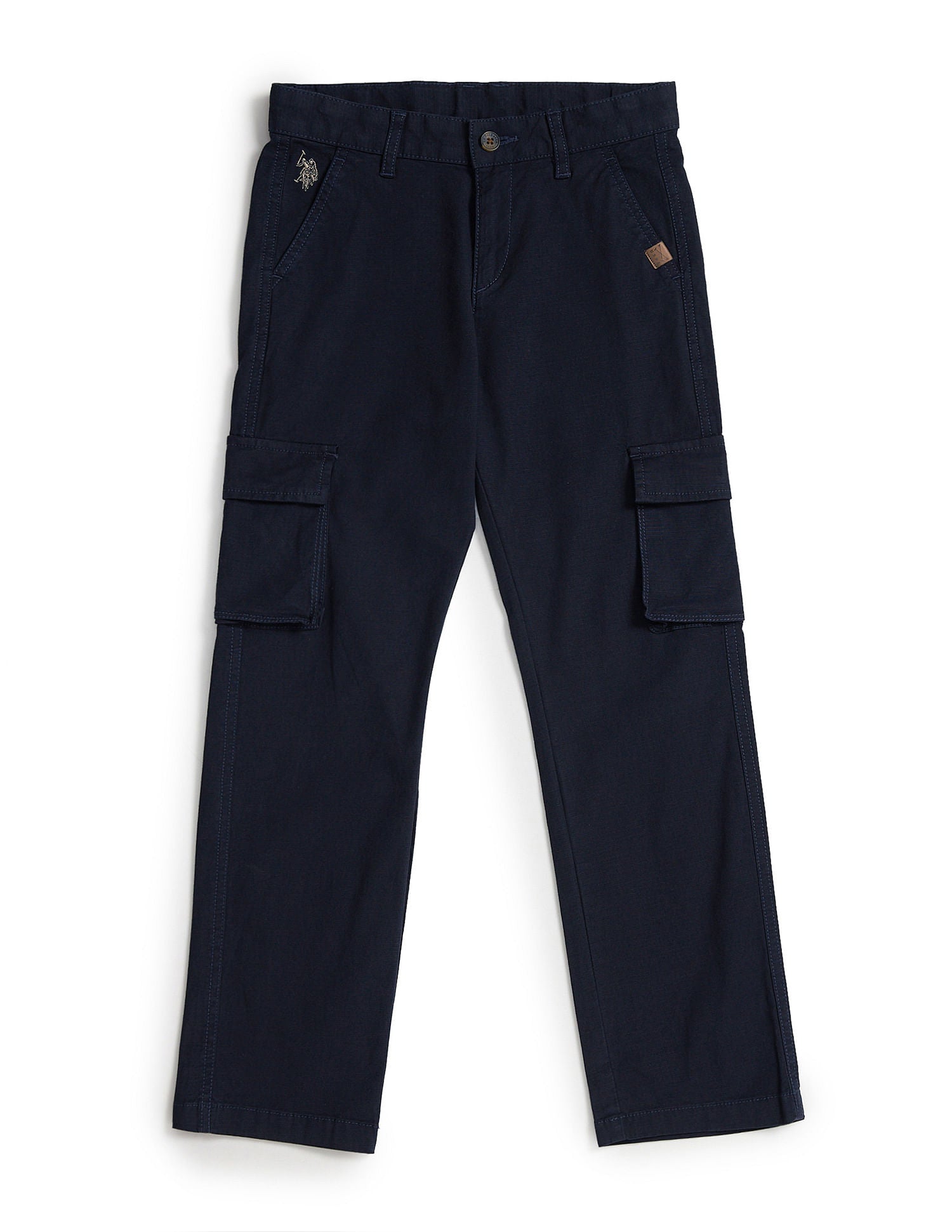 Boys Ribstop Cargo Trousers Navy - U.S. Polo Assn. India | Large